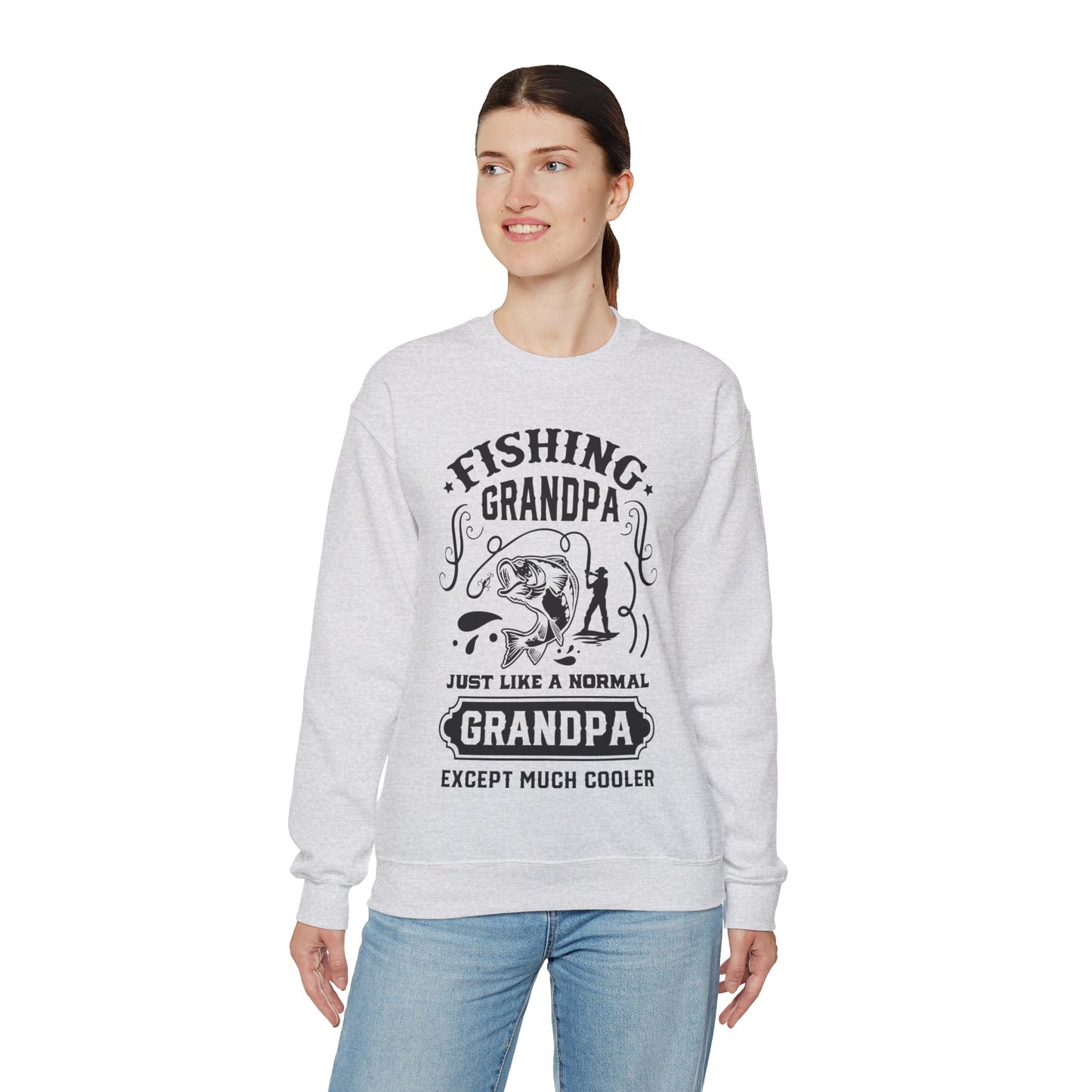 Fishing Grandpa - Unisex Heavy Blend™ Crewneck Sweatshirt