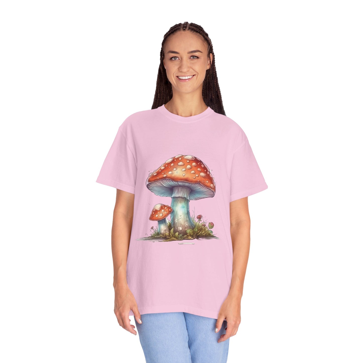 Fantasy Mushroom-27: Unisex Garment-Dyed T-shirt