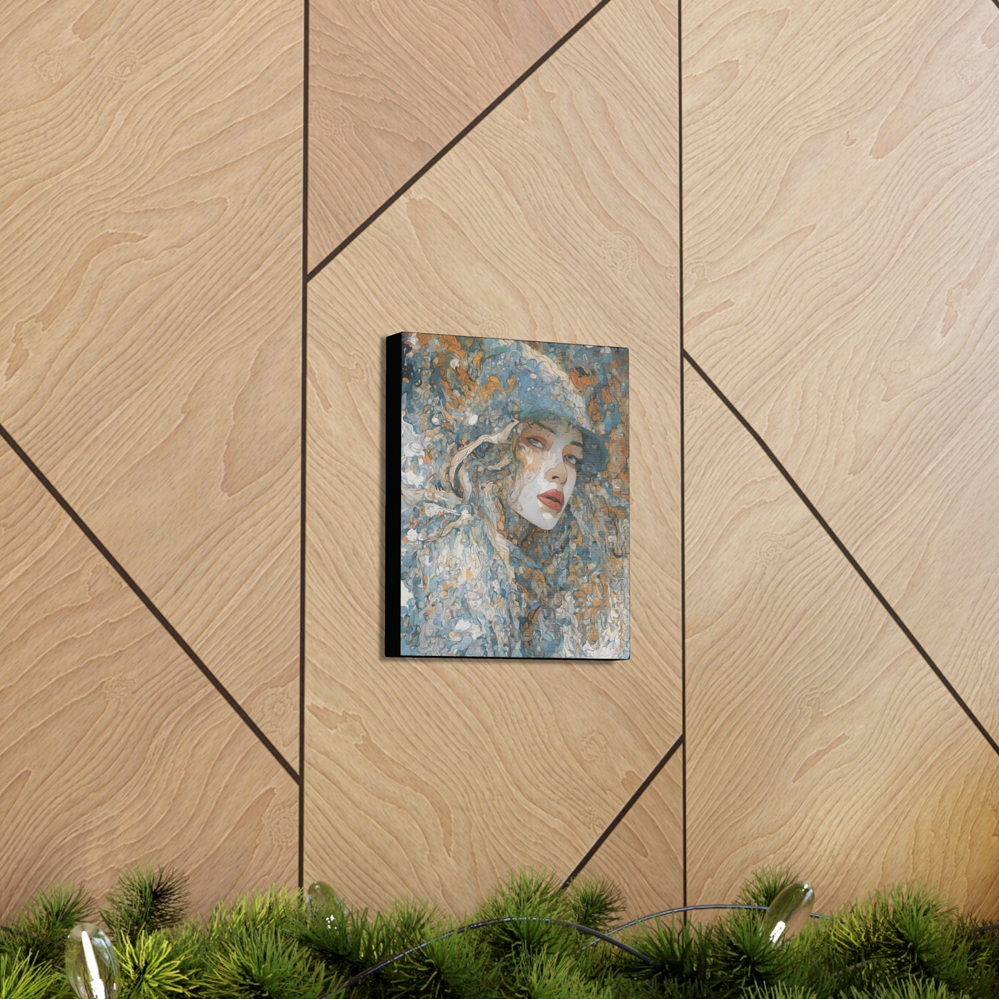 Beautiful Woman Abstract Art: Canvas Gallery Wraps