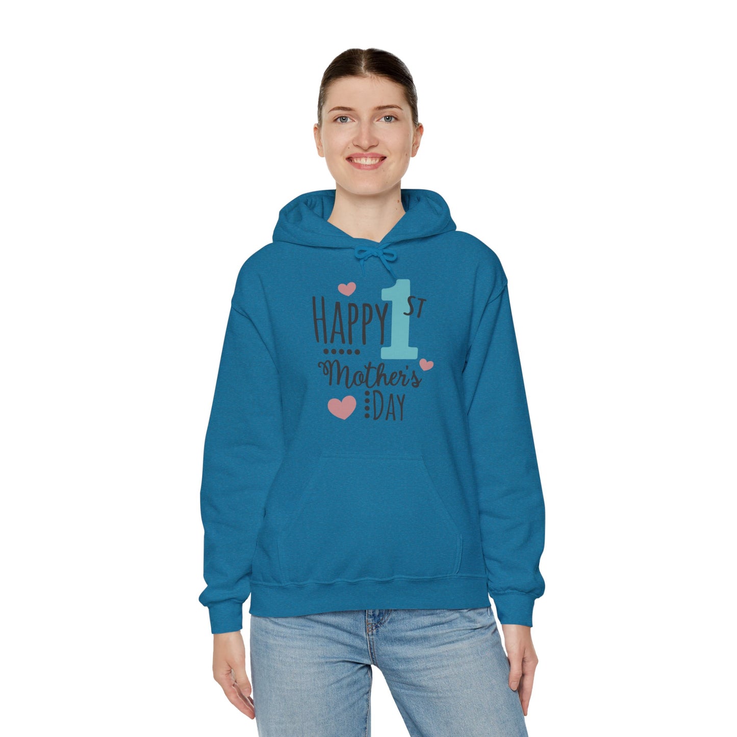 Happy 1st Mother's Day - Unisex Heavy Blend™ Hooded Sweatshirt