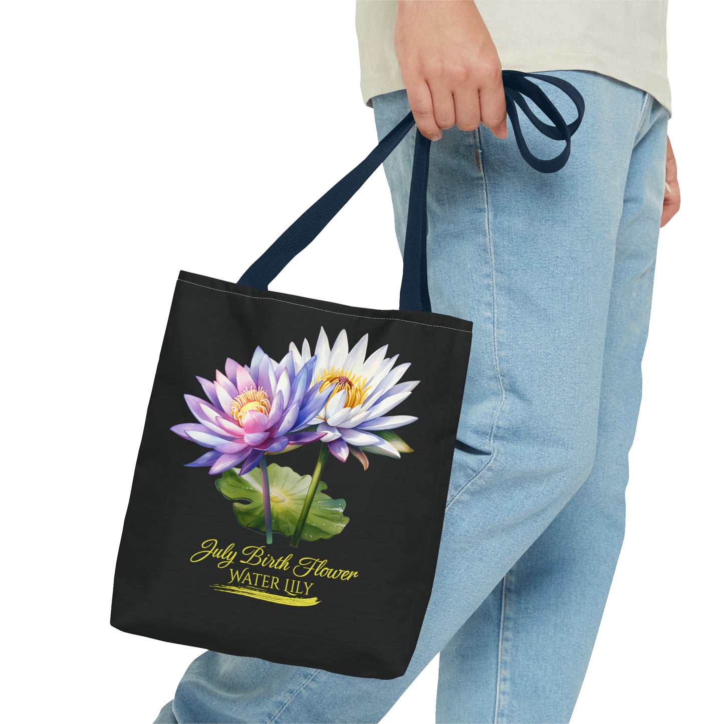 July Birth Flower: Water Lily - Tote Bag (AOP)