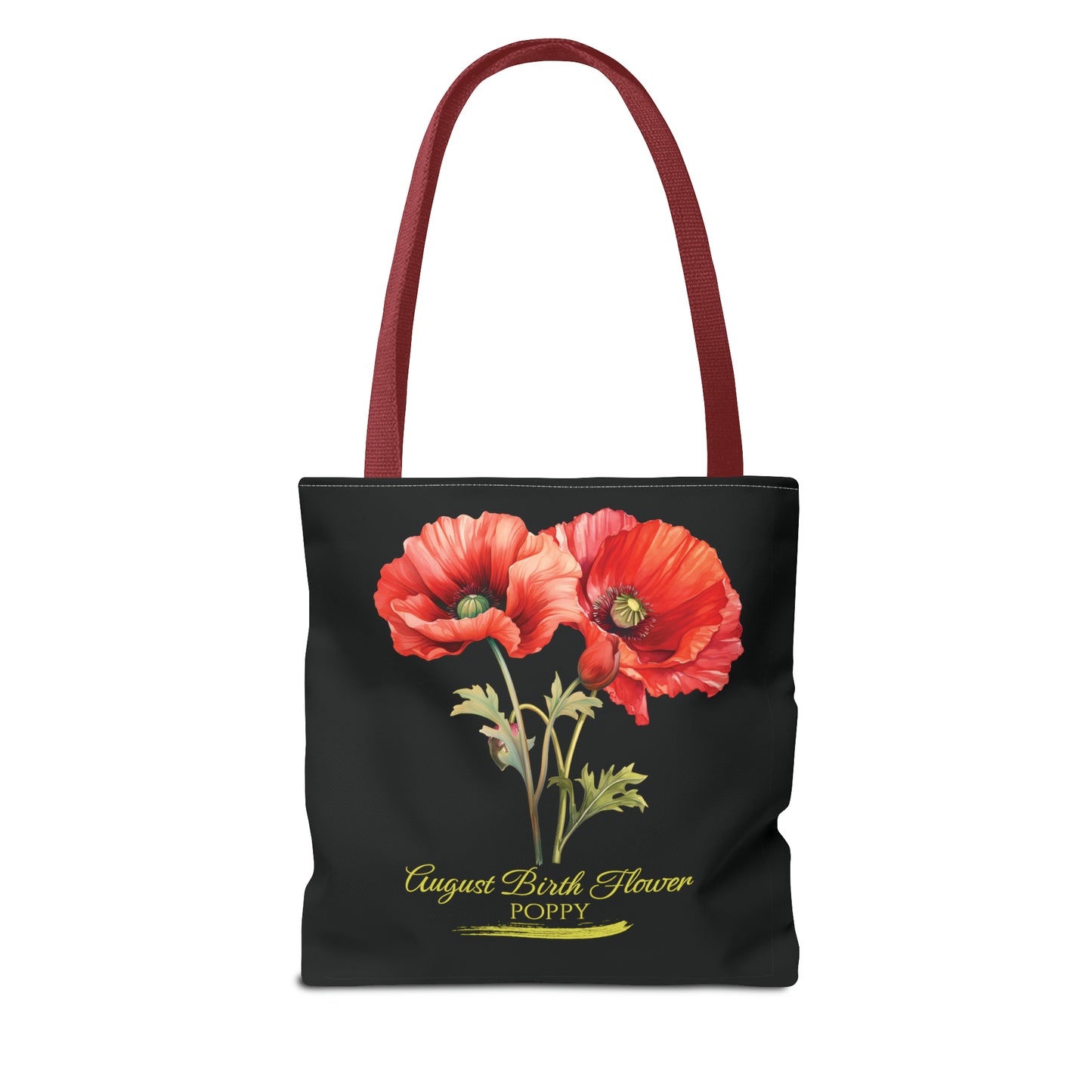 August Birth Flower: Poppy - Tote Bag (AOP)