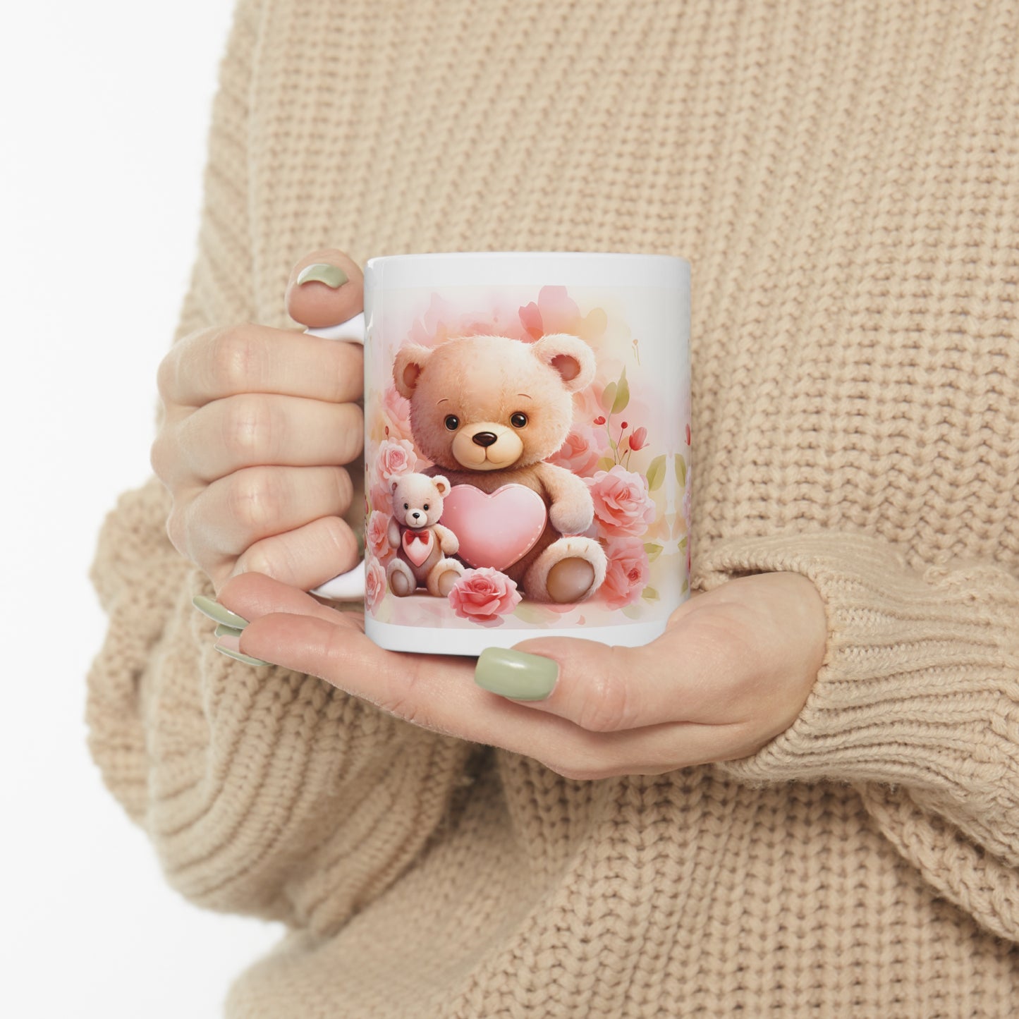 Valentine's Teddy Bear: Ceramic Mug 11oz