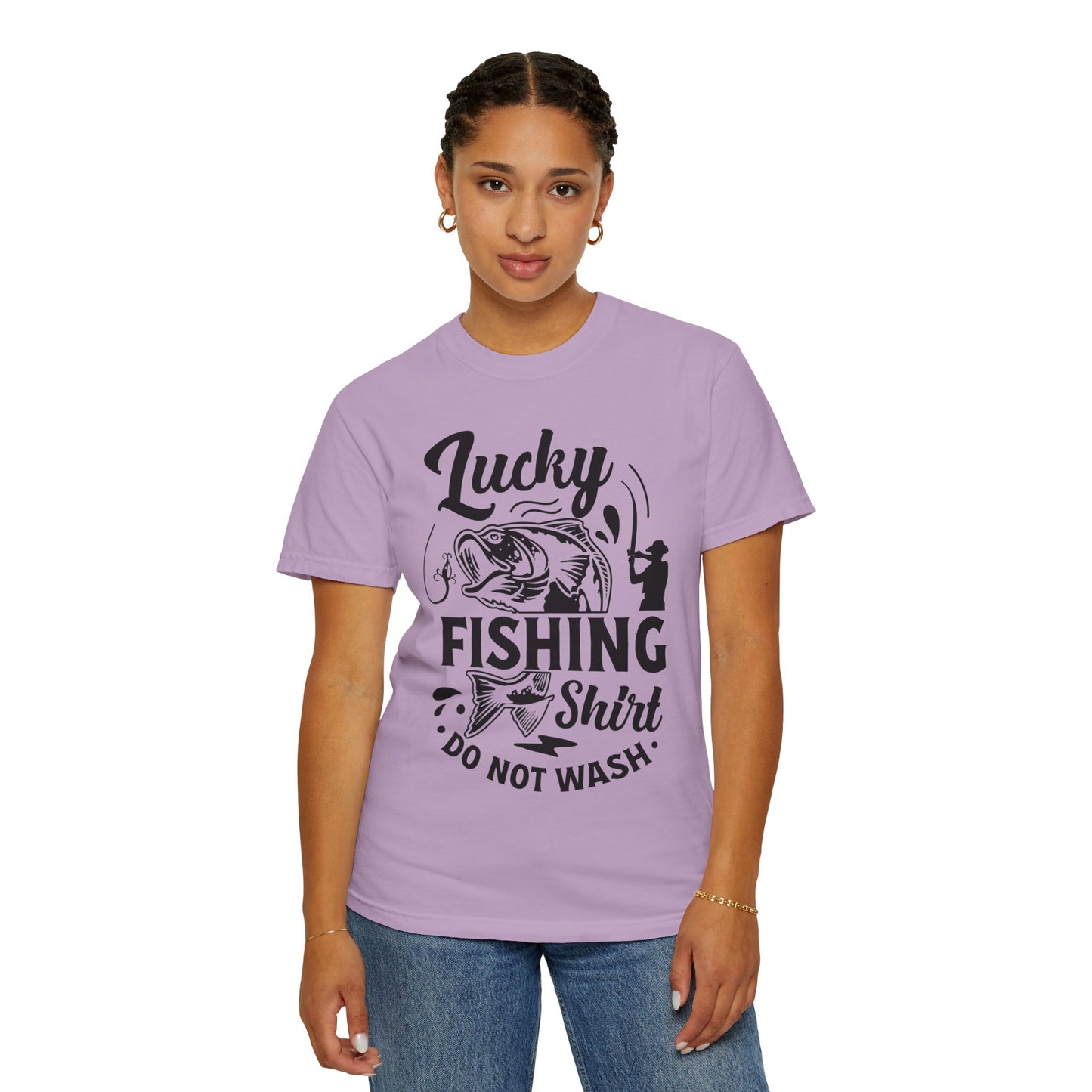 Lucky fishing shirt: Unisex Garment-Dyed T-shirt