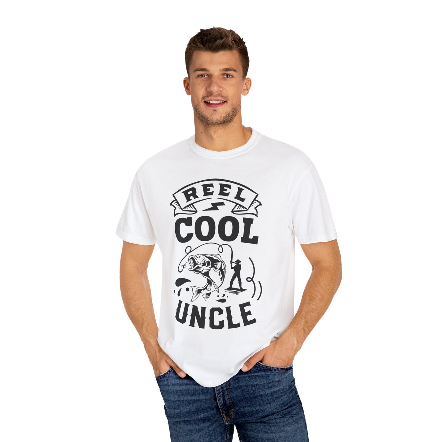 Reel cool uncle: Unisex Garment-Dyed T-shirt