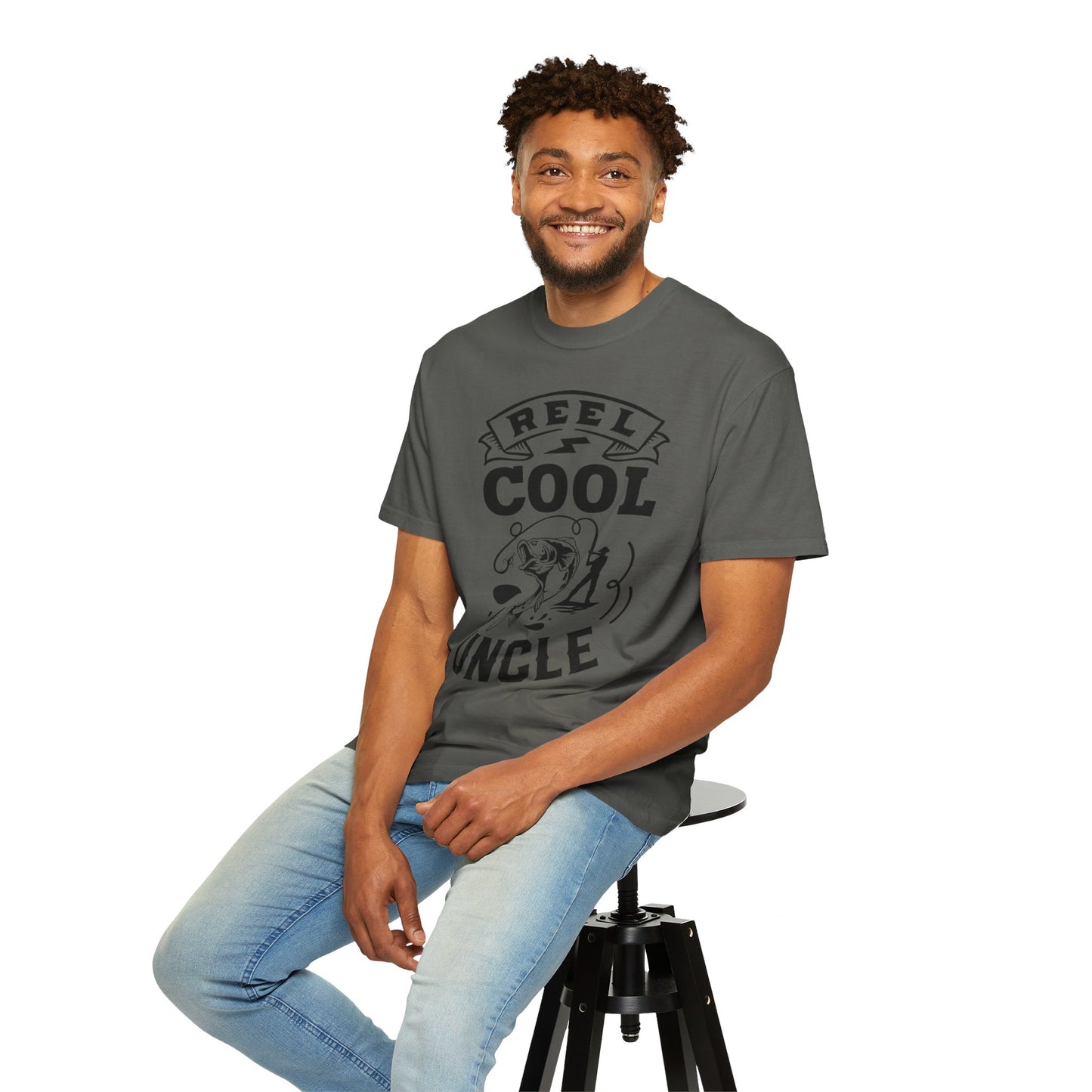 Reel cool uncle: Unisex Garment-Dyed T-shirt