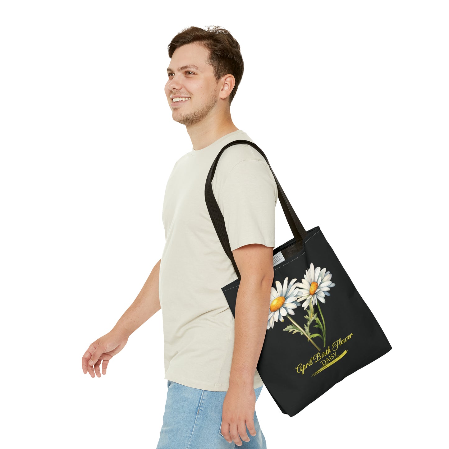 April Birth Flower: Daisy - Tote Bag (AOP)