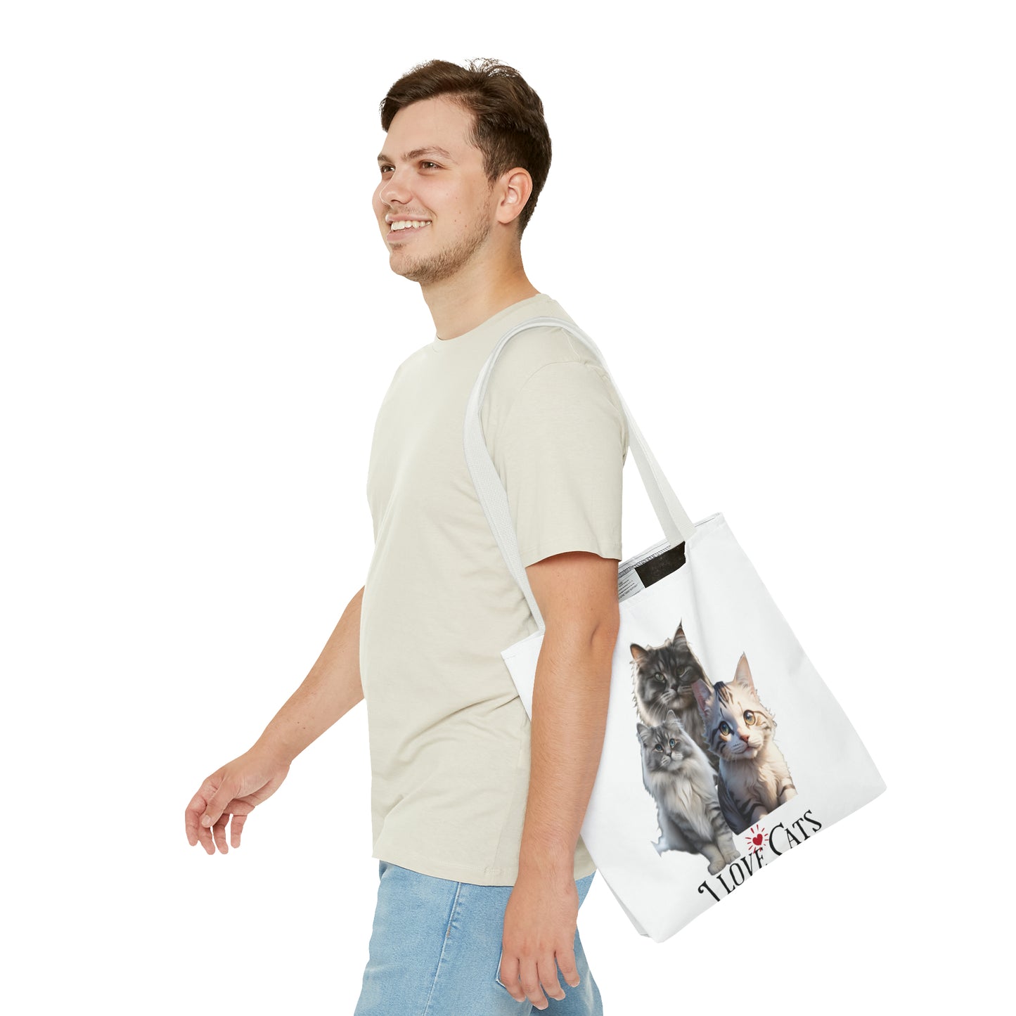 I love Cats - Tote Bag (AOP)