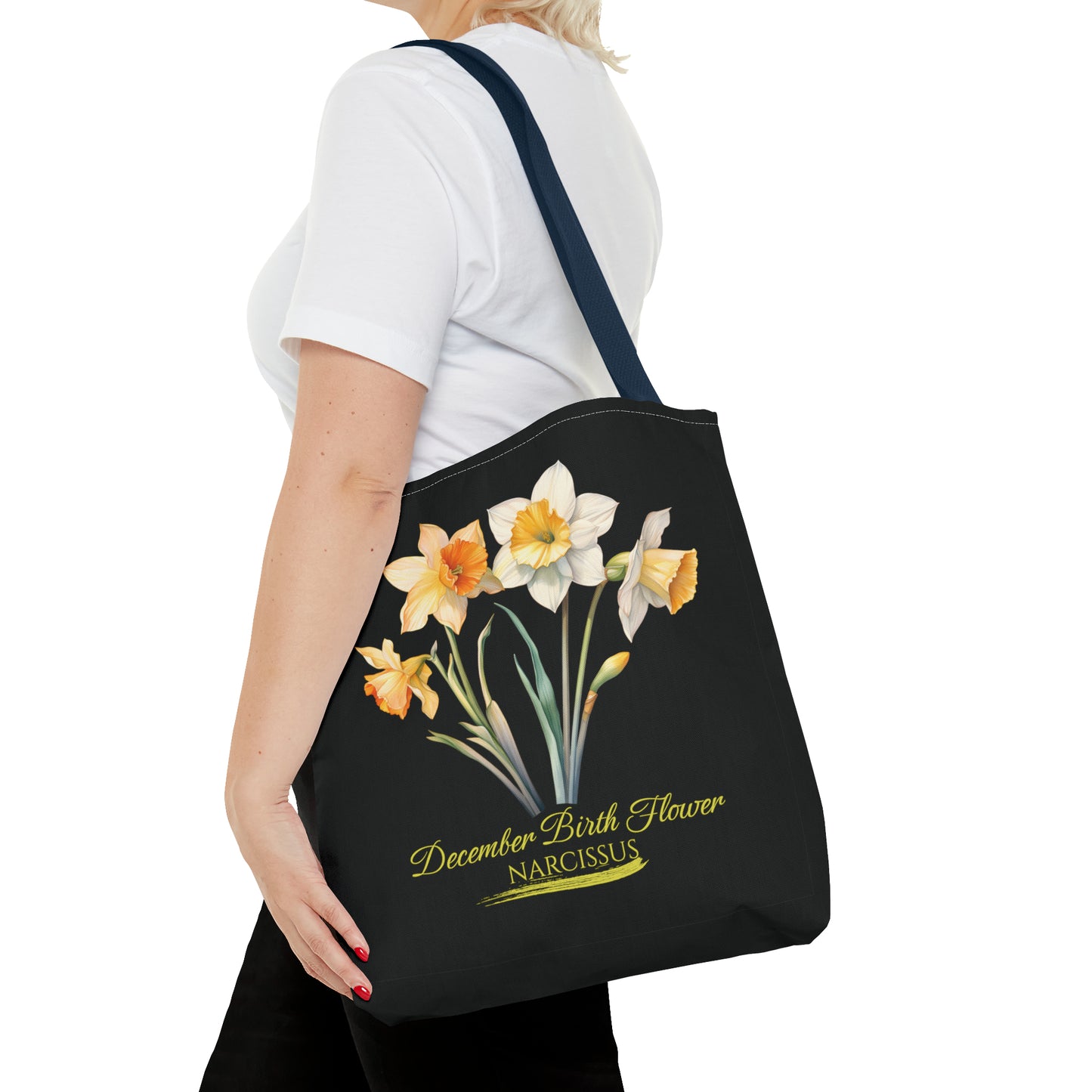 December Birth Flower: Narcissus - Tote Bag (AOP)