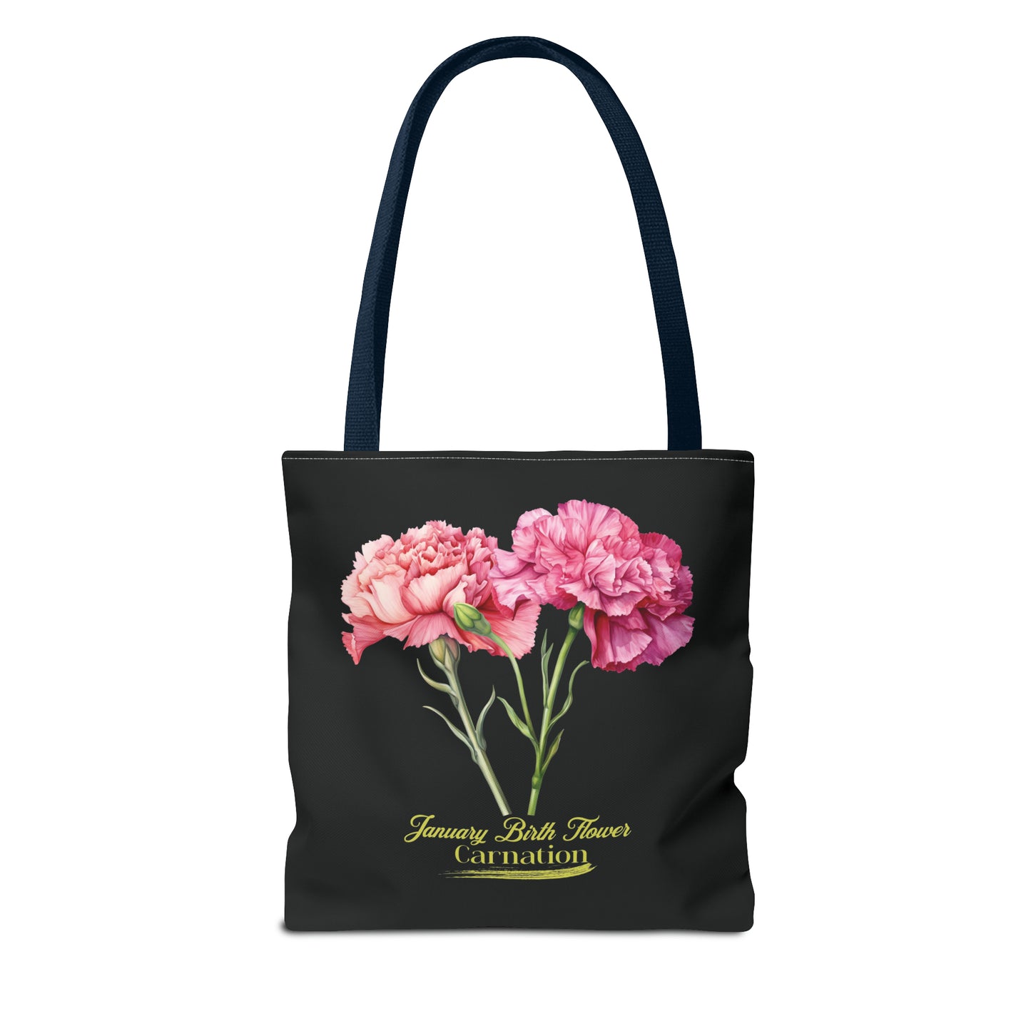 January Birth Flower: Carnation - Tote Bag (AOP)