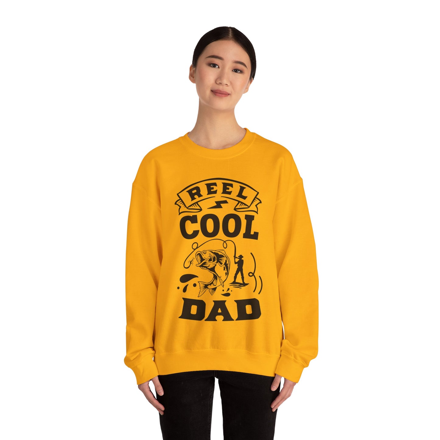 Reel cool dad - Unisex Heavy Blend™ Crewneck Sweatshirt