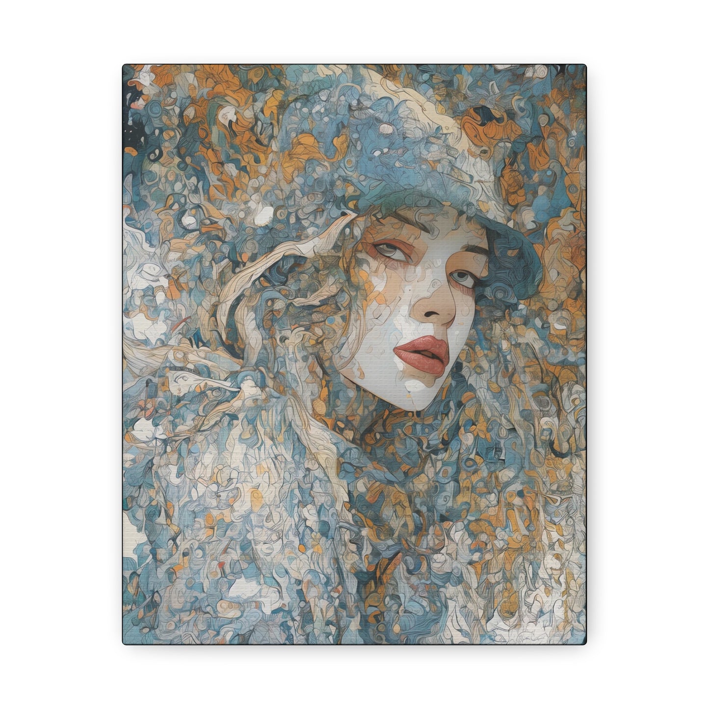 Beautiful Woman Abstract Art: Canvas Gallery Wraps