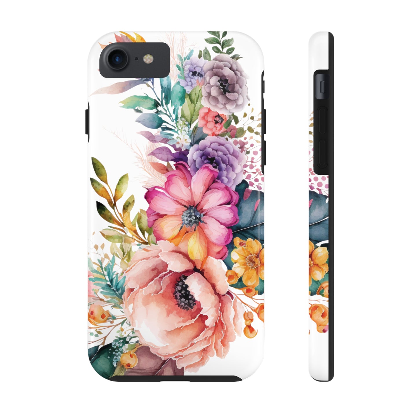 Tough Phone Cases: Watercolor Flowers