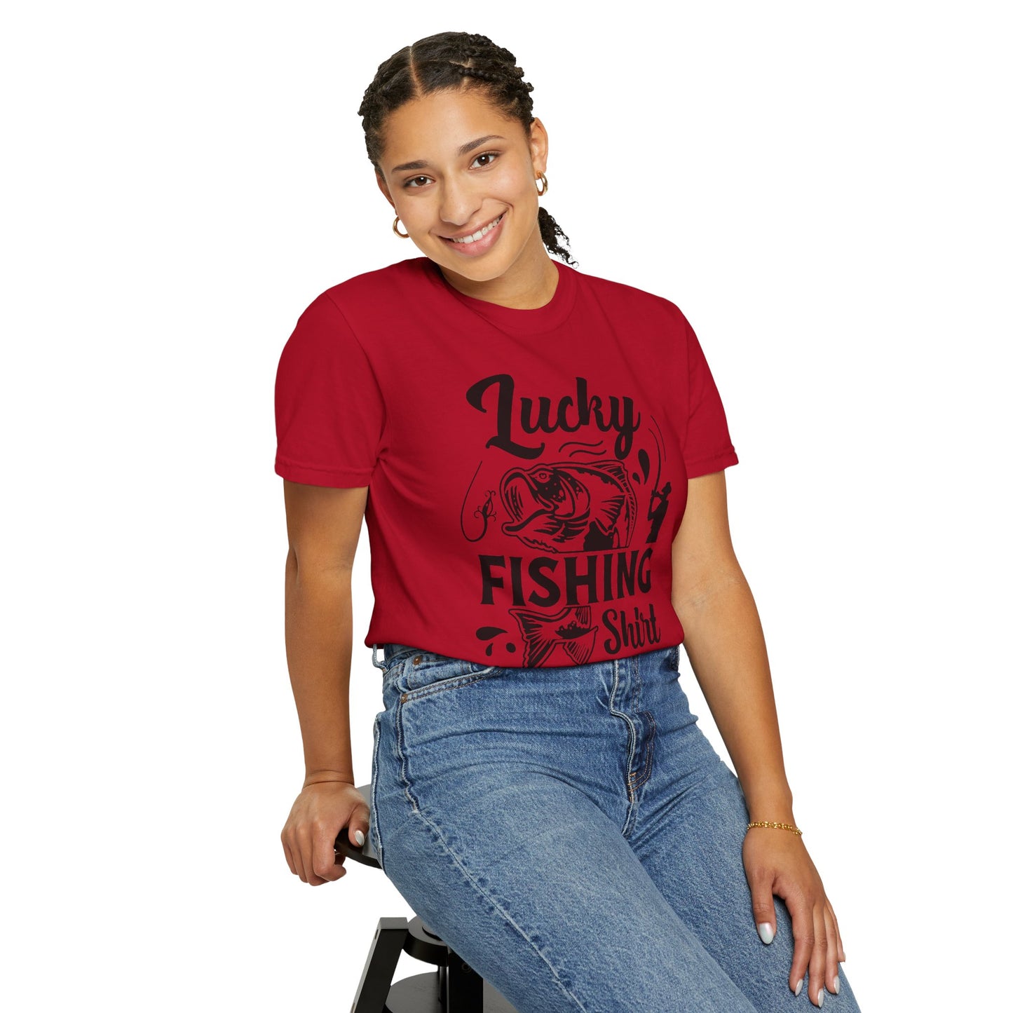 Lucky fishing shirt: Unisex Garment-Dyed T-shirt