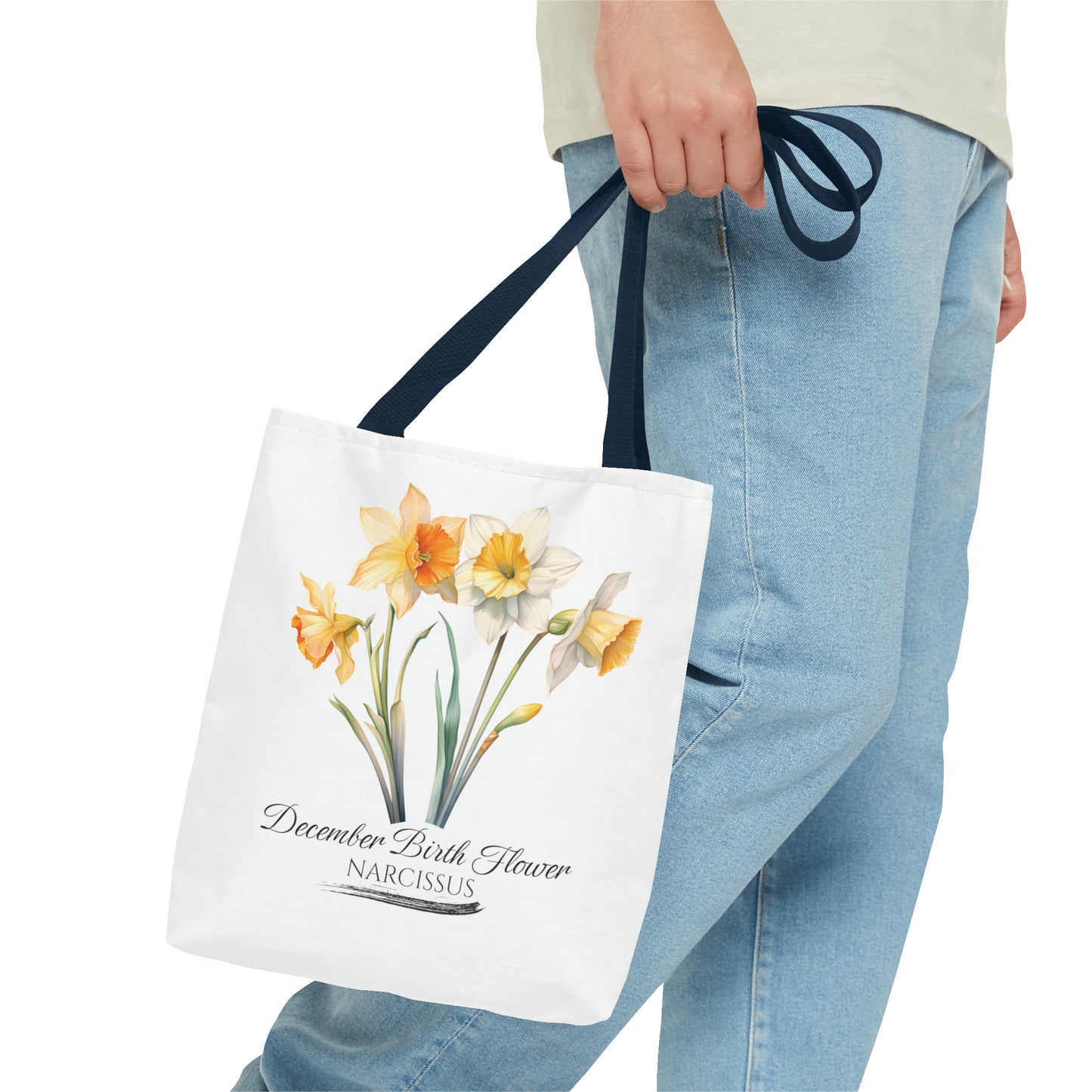 December Birth Flower: Narcissus - Tote Bag (AOP)