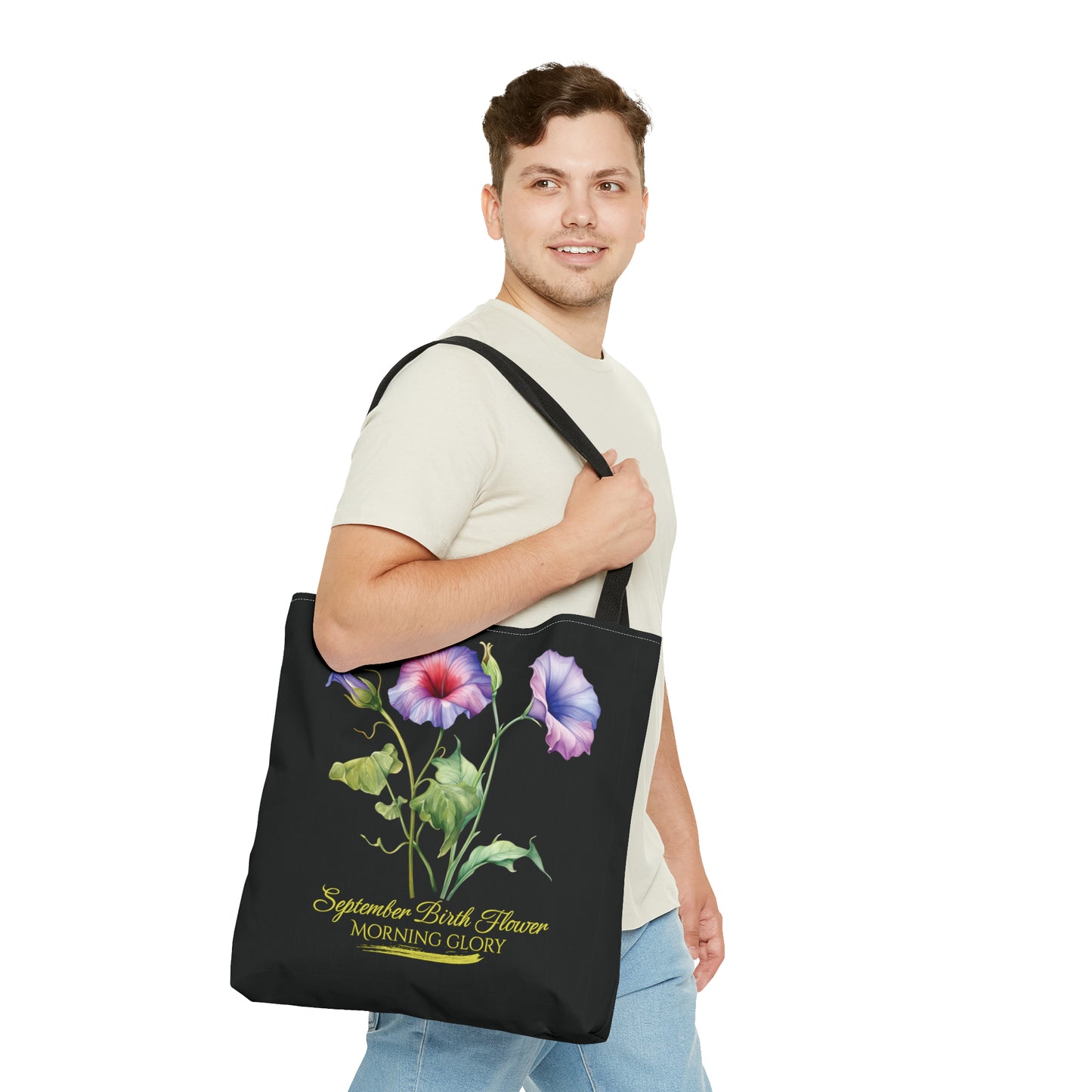 September Birth Flower: Morning Glory - Tote Bag (AOP)