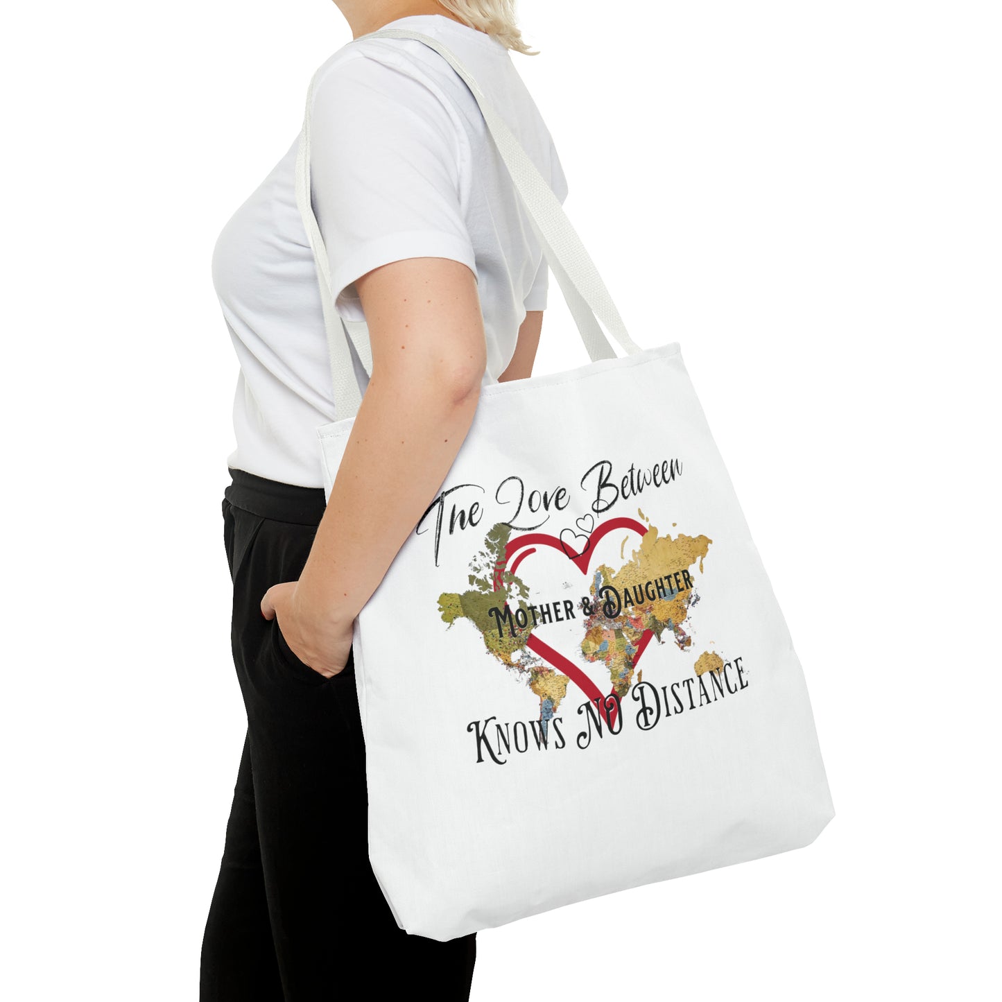 The love between mother and daughter knows no distance - Tote Bag (AOP)