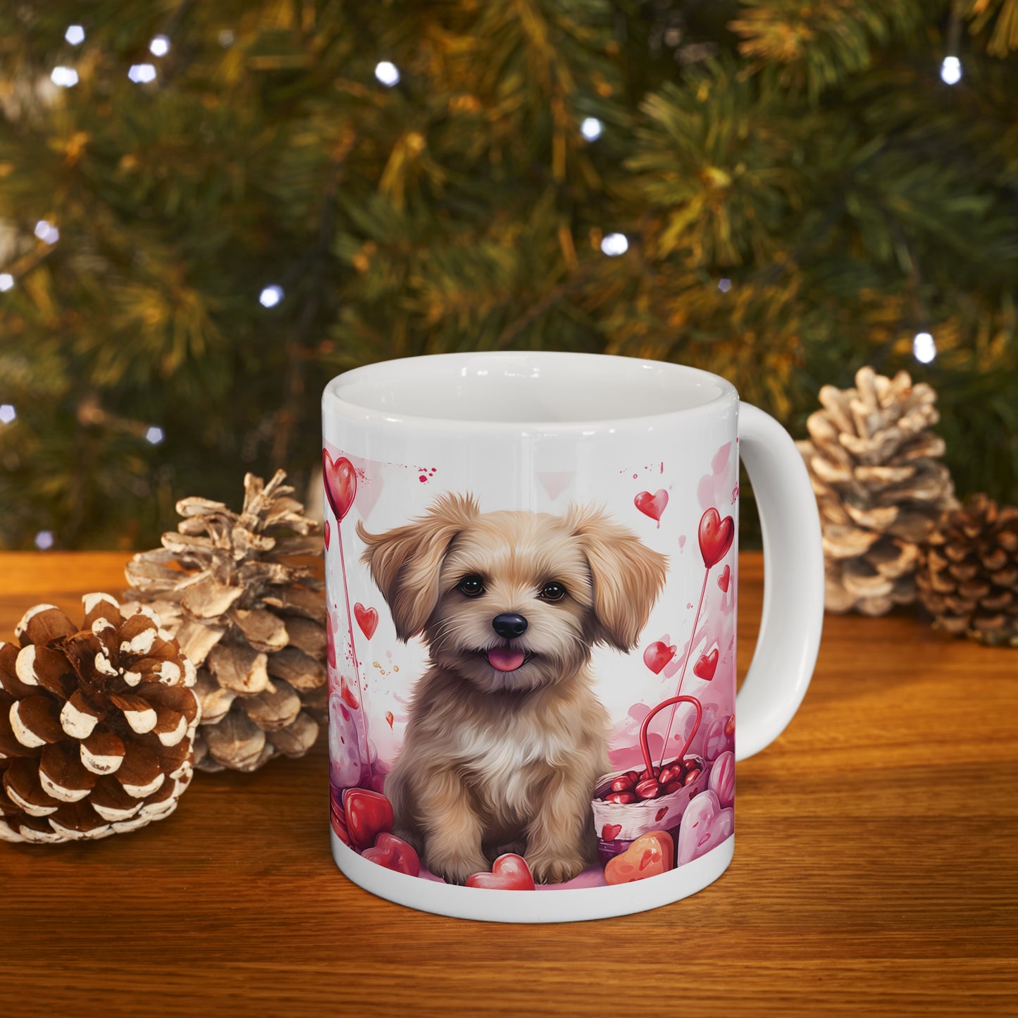 Valentine's Dog: Ceramic Mug 11oz