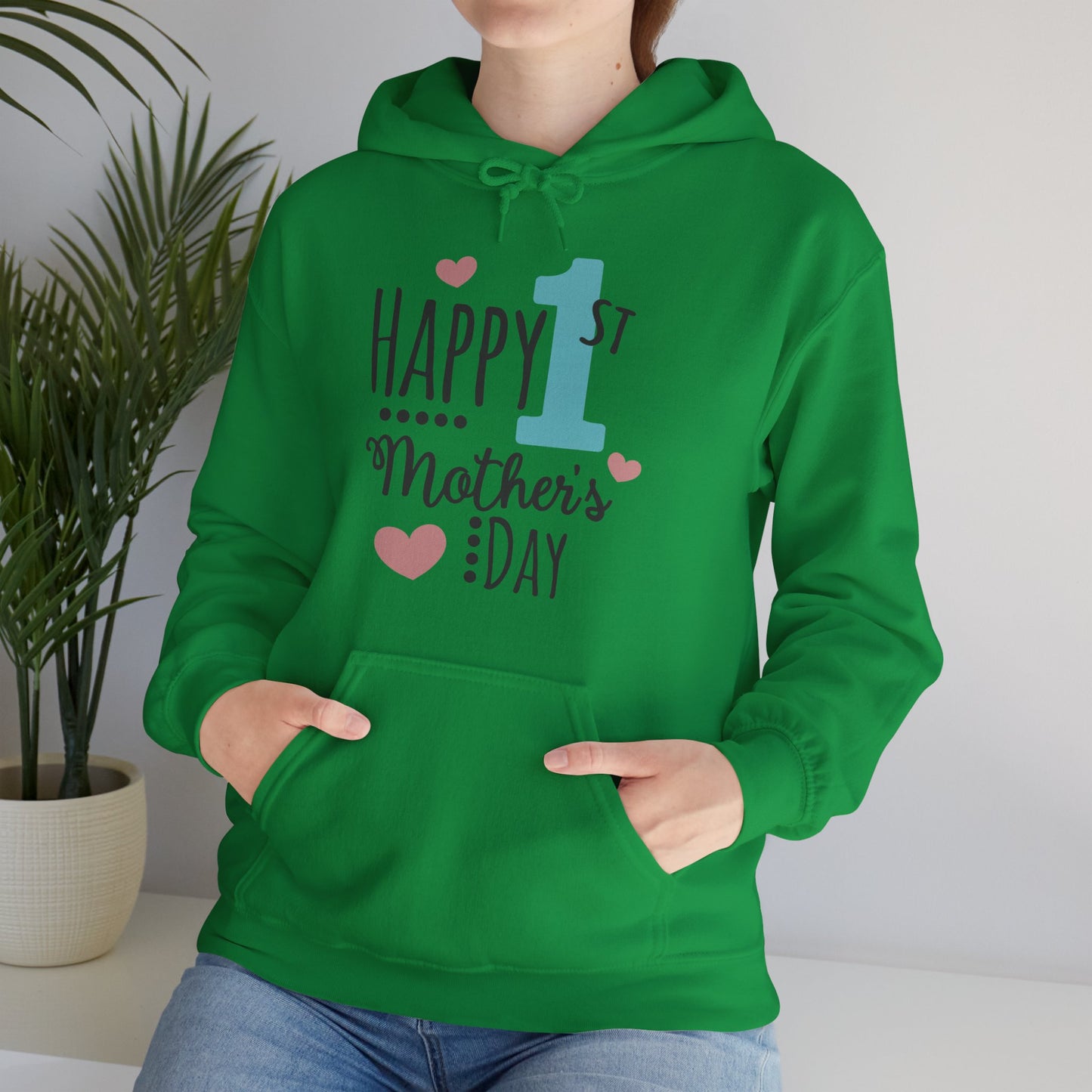 Happy 1st Mother's Day - Unisex Heavy Blend™ Hooded Sweatshirt