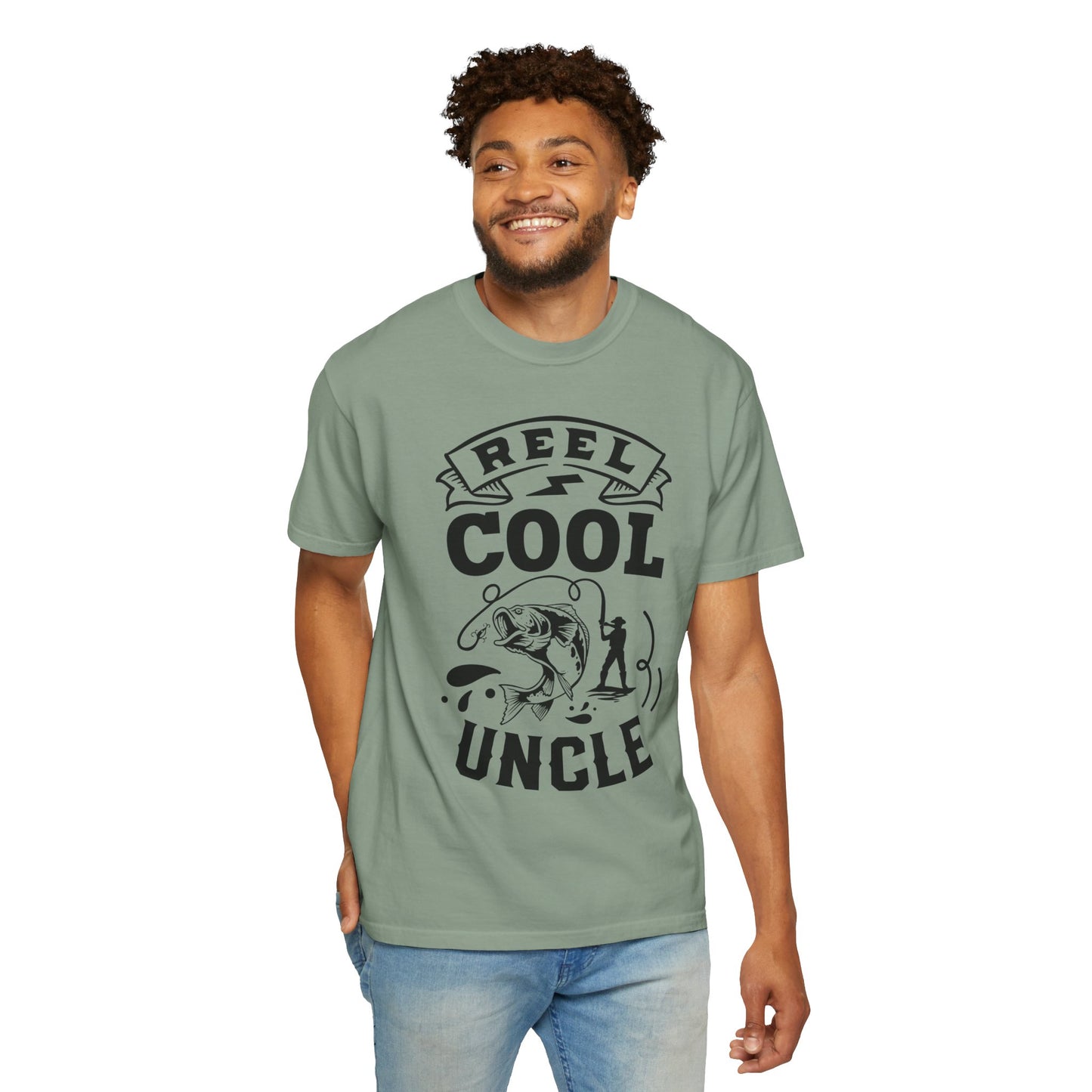 Reel cool uncle: Unisex Garment-Dyed T-shirt