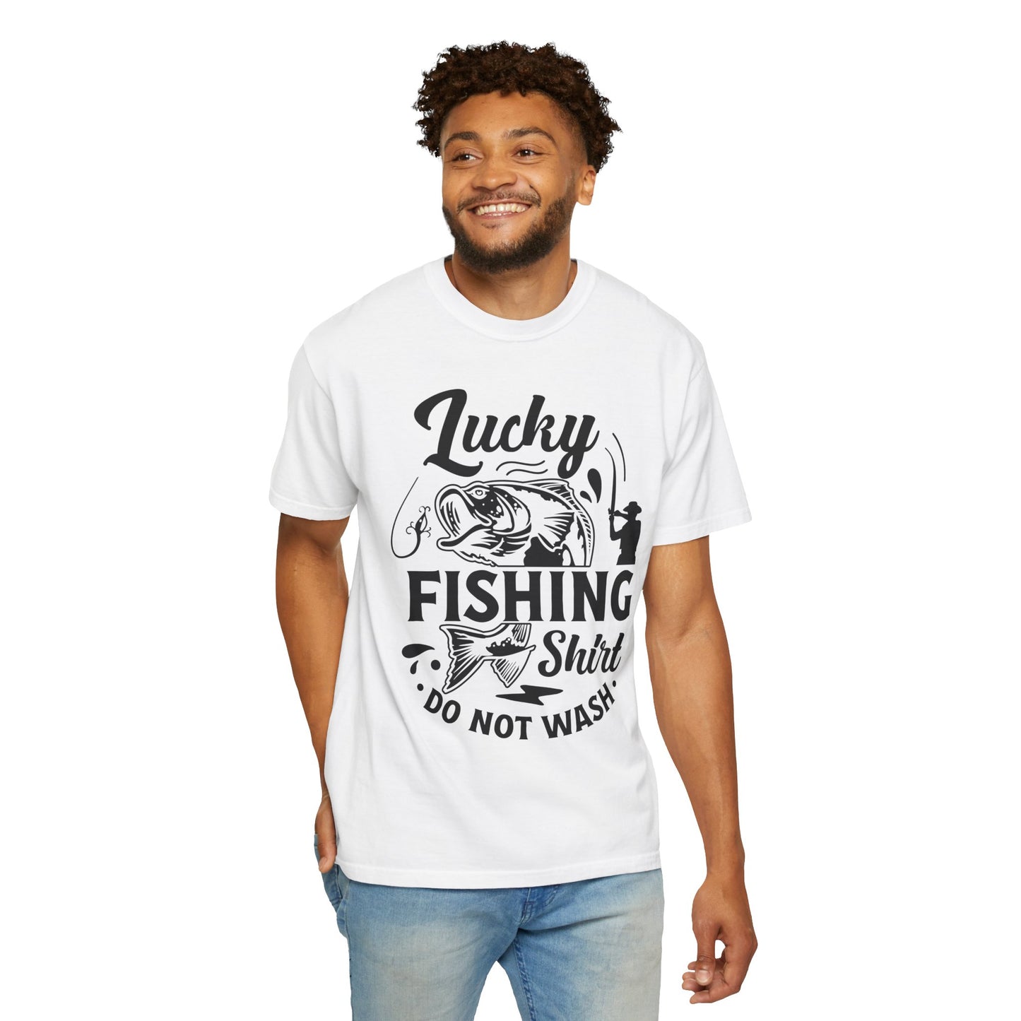 Lucky fishing shirt: Unisex Garment-Dyed T-shirt