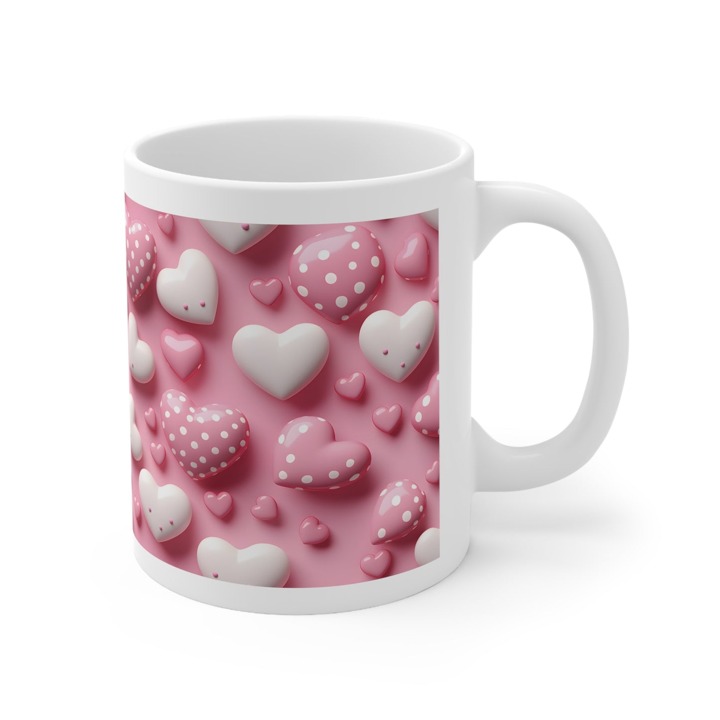 Valentine's Candy Heart: Ceramic Mug 11oz