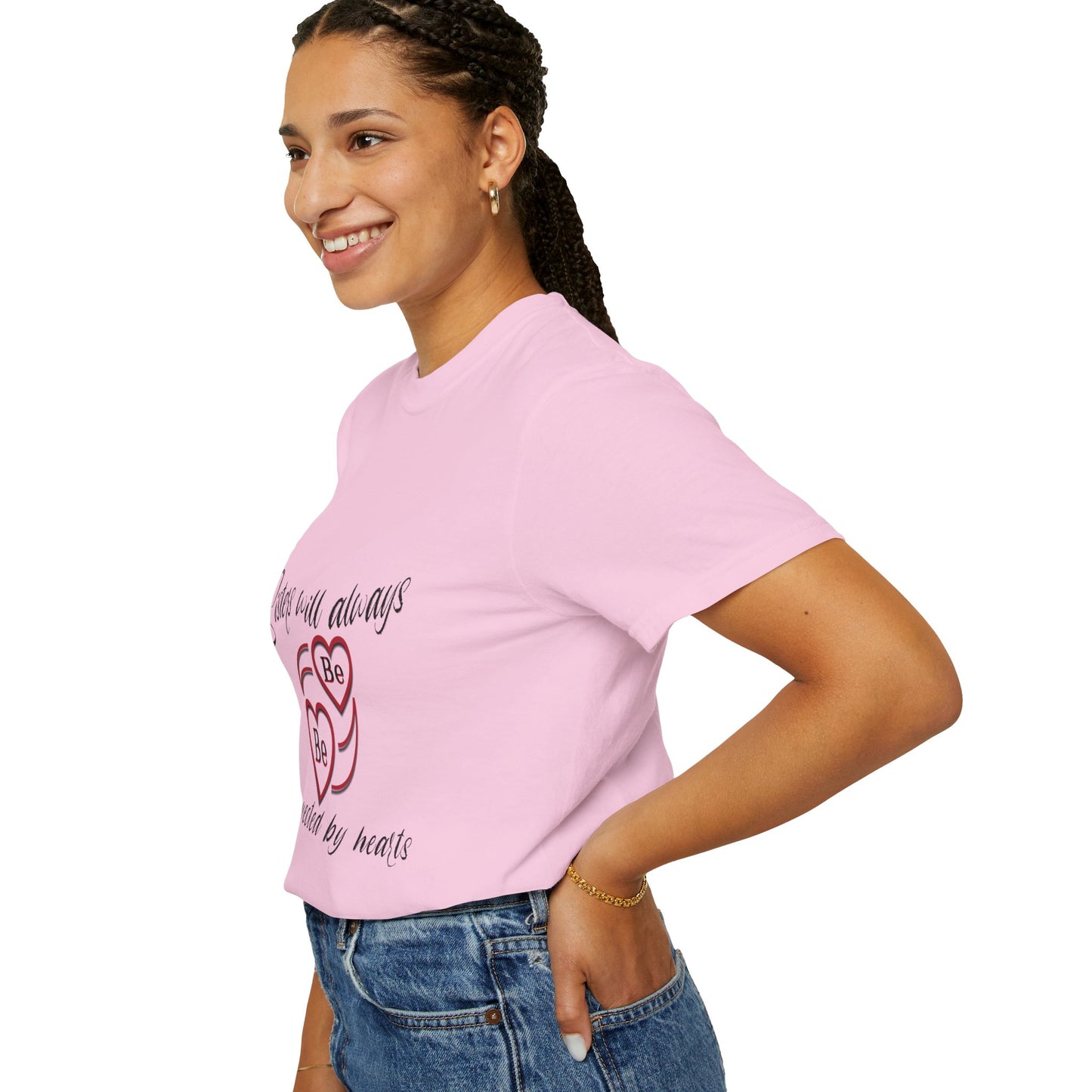 Sisters will always be connected by heart - Unisex Garment-Dyed T-shirt