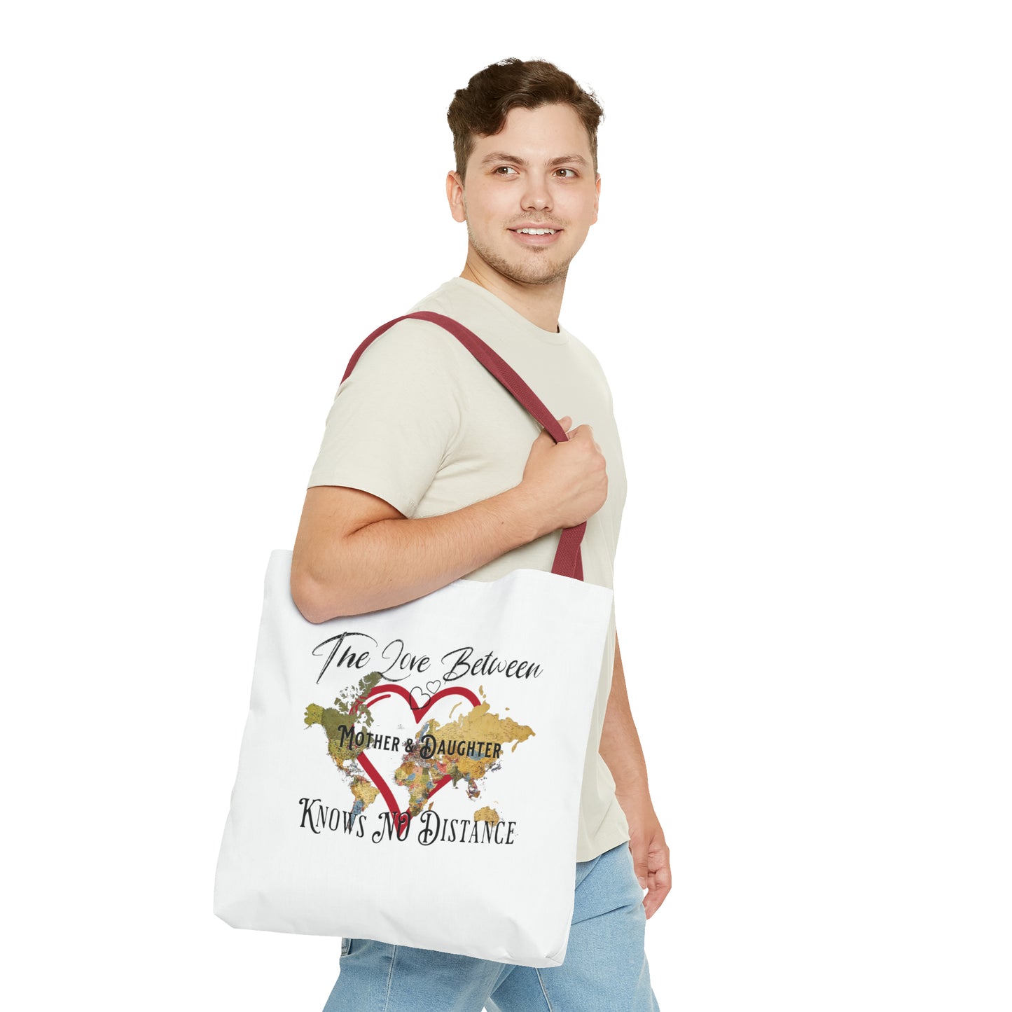 The love between mother and daughter knows no distance - Tote Bag (AOP)