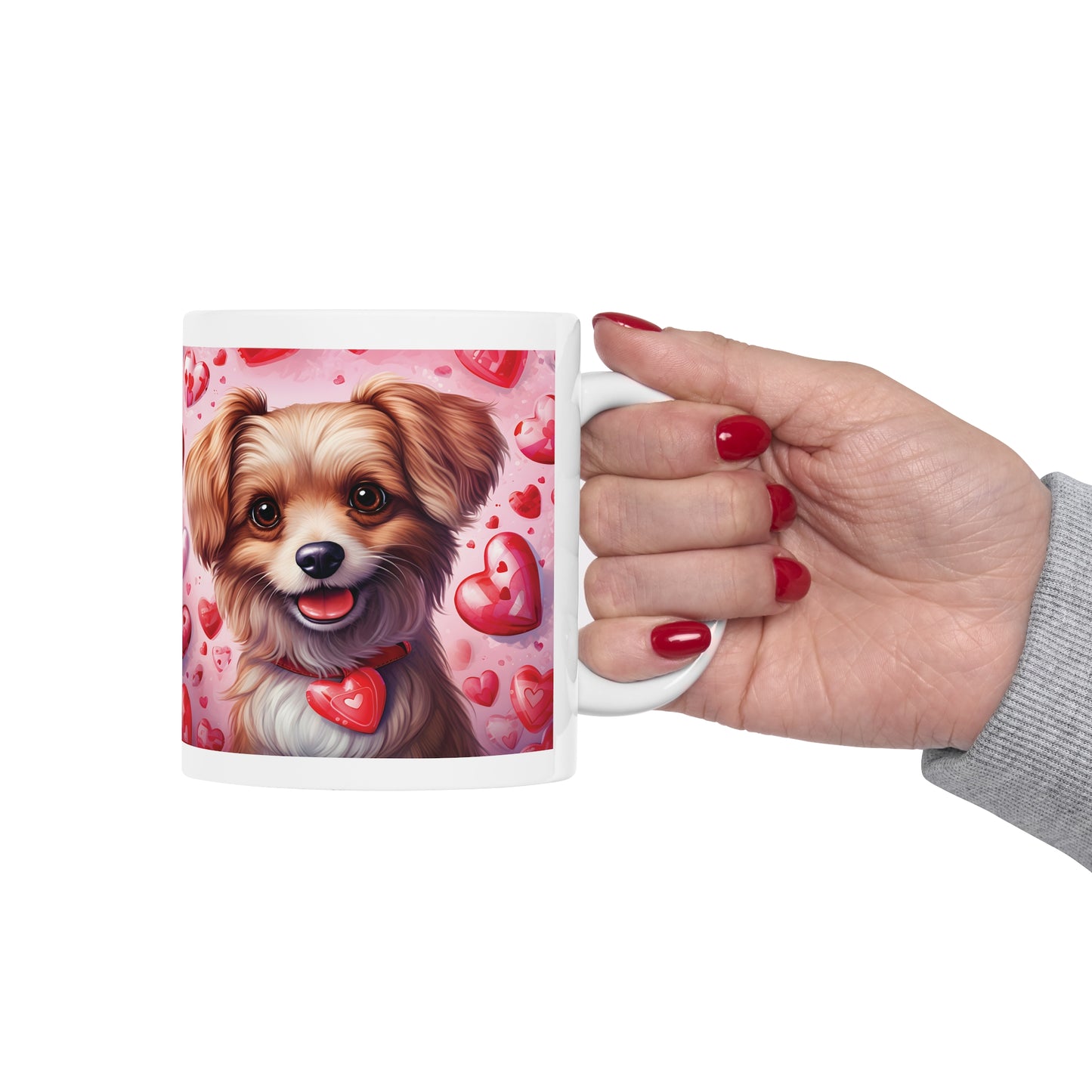 Valentine's Dog: Ceramic Mug 11oz