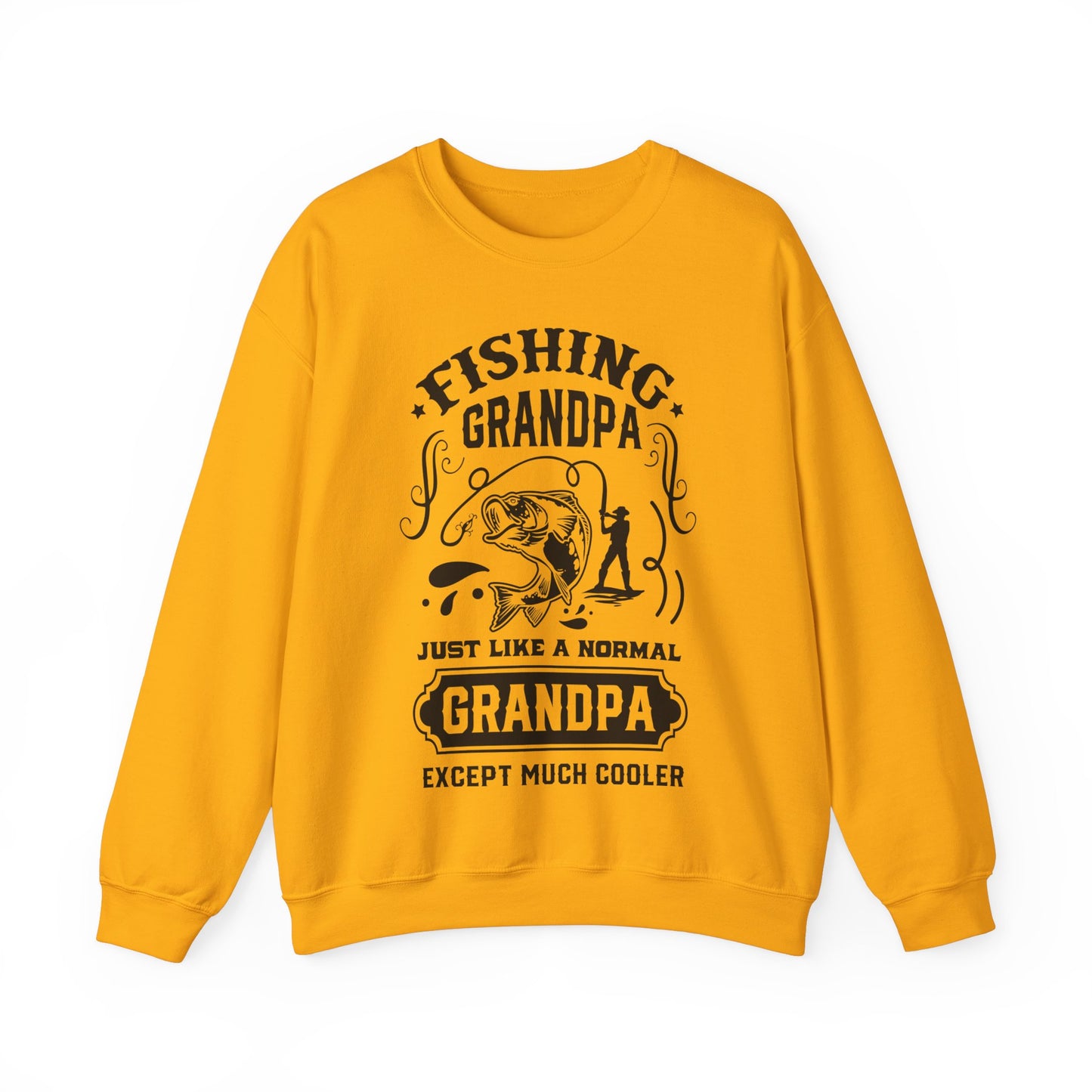 Fishing Grandpa - Unisex Heavy Blend™ Crewneck Sweatshirt