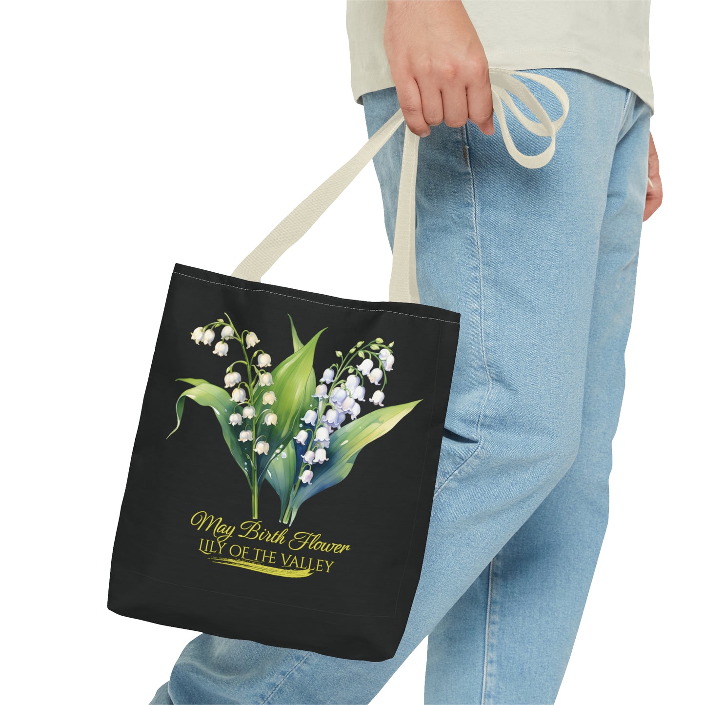 May Birth Flower: Lily of the valley - Tote Bag (AOP)