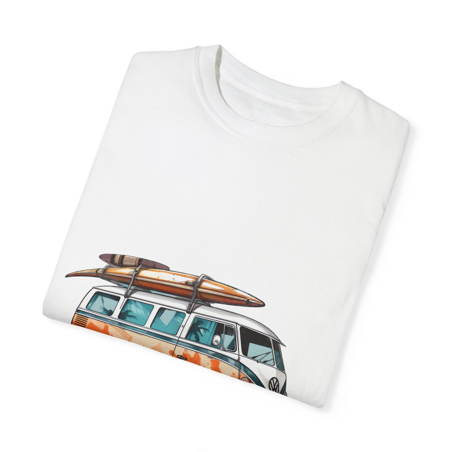 Retro Surf Van: Unisex Garment-Dyed T-shirt