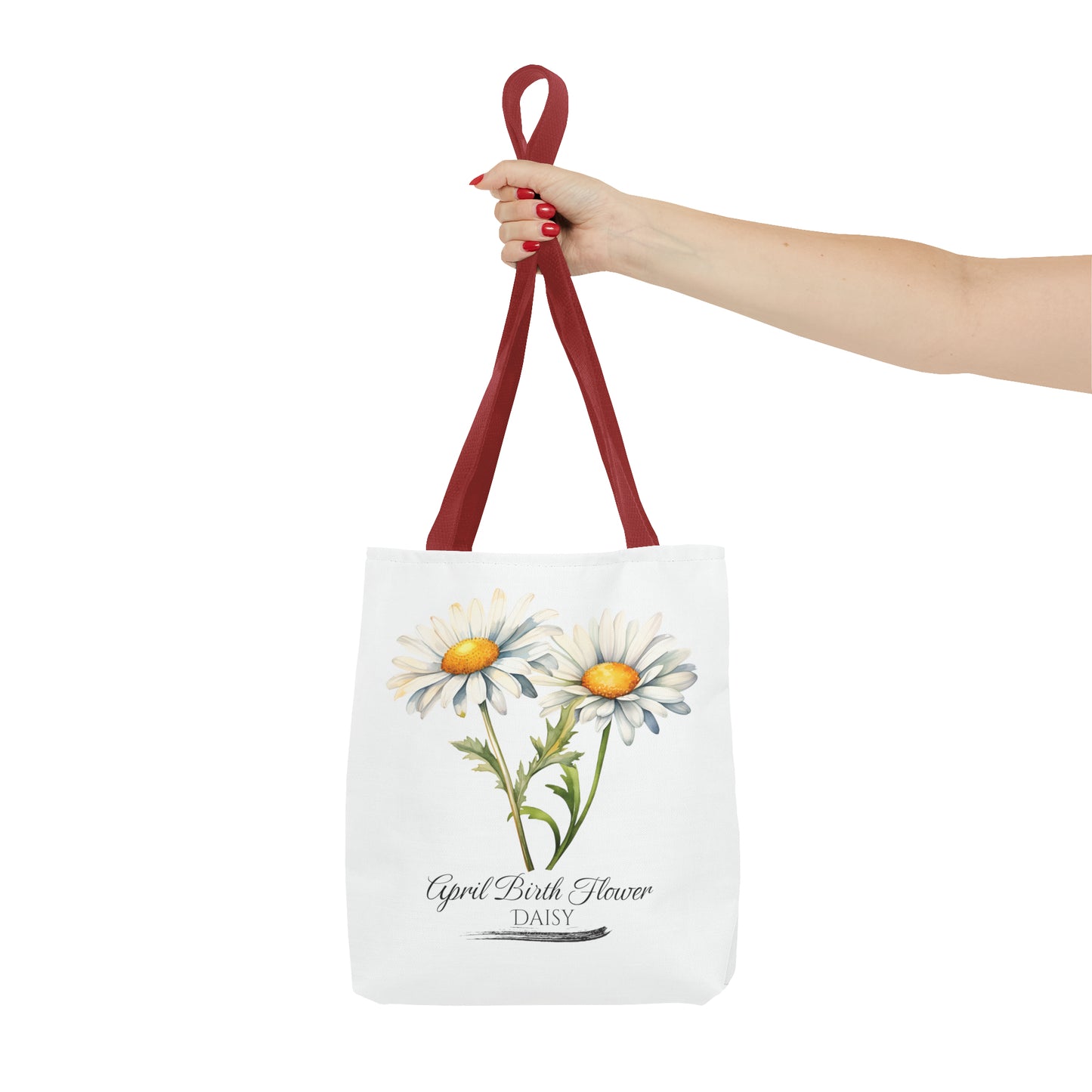 April Birth Flower: Daisy - Tote Bag (AOP)