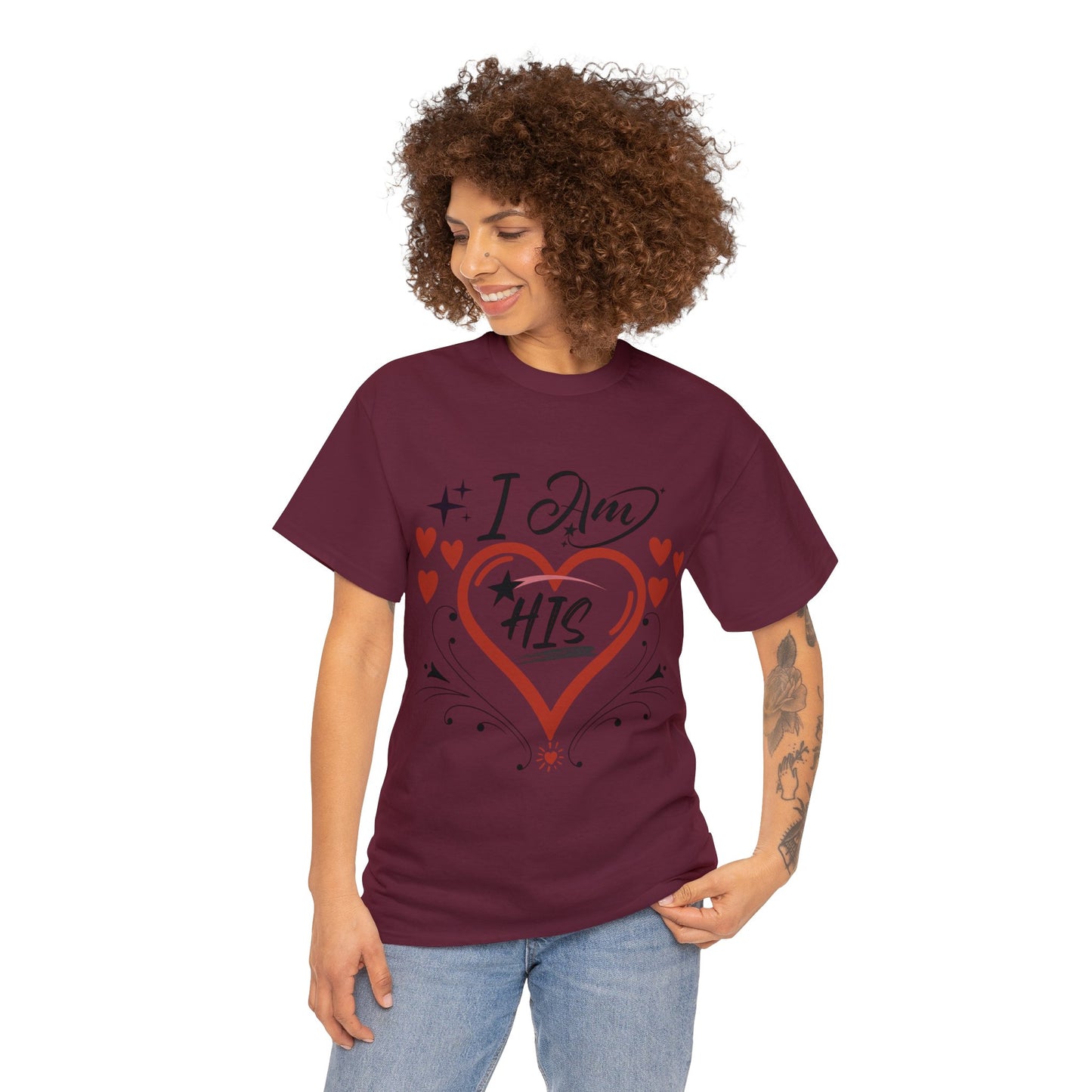 Valentine: I Am His1 - Unisex Heavy Cotton Tee