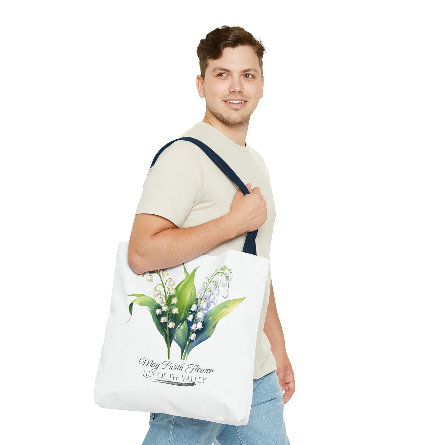 May Birth Flower: Lily of the valley - Tote Bag (AOP)