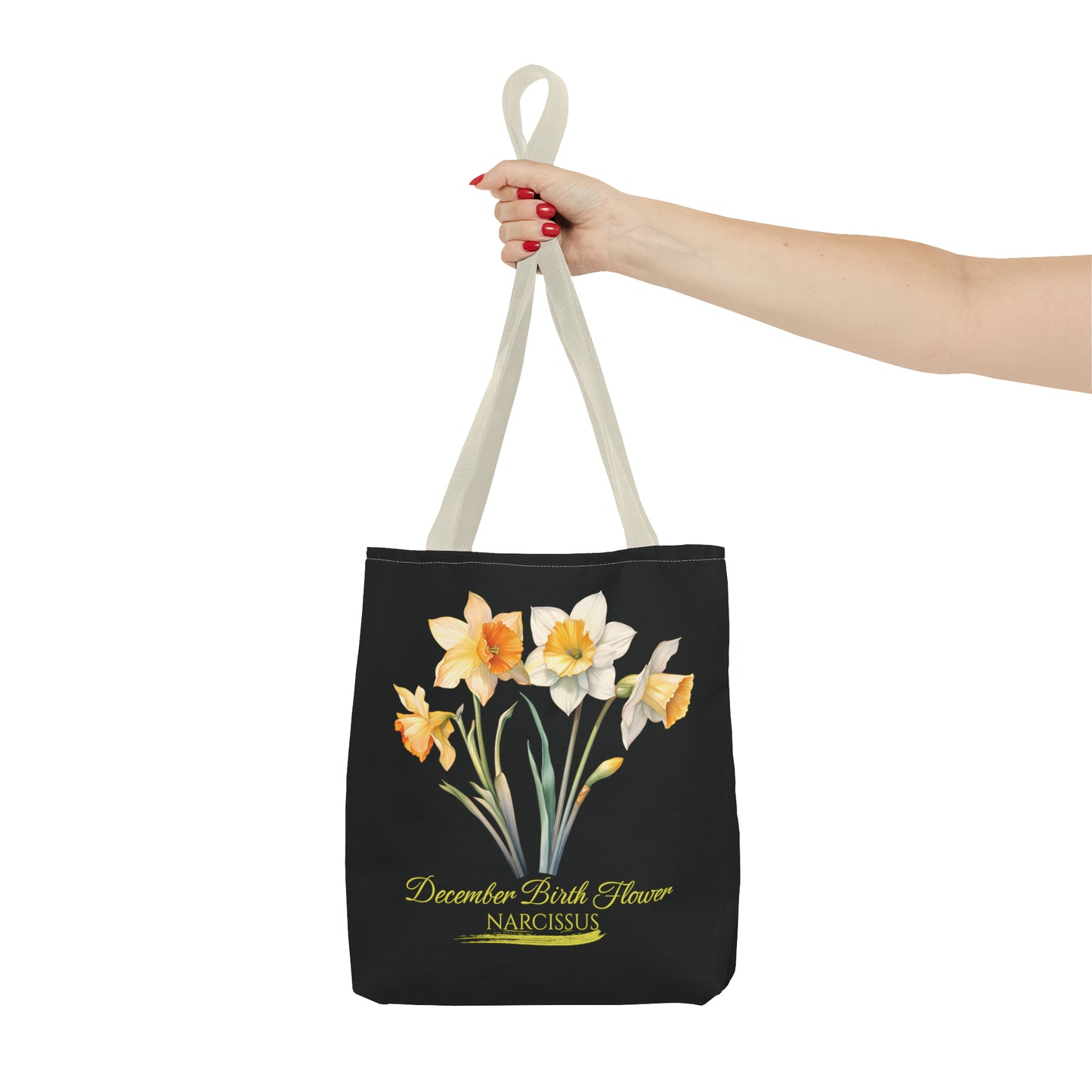 December Birth Flower: Narcissus - Tote Bag (AOP)