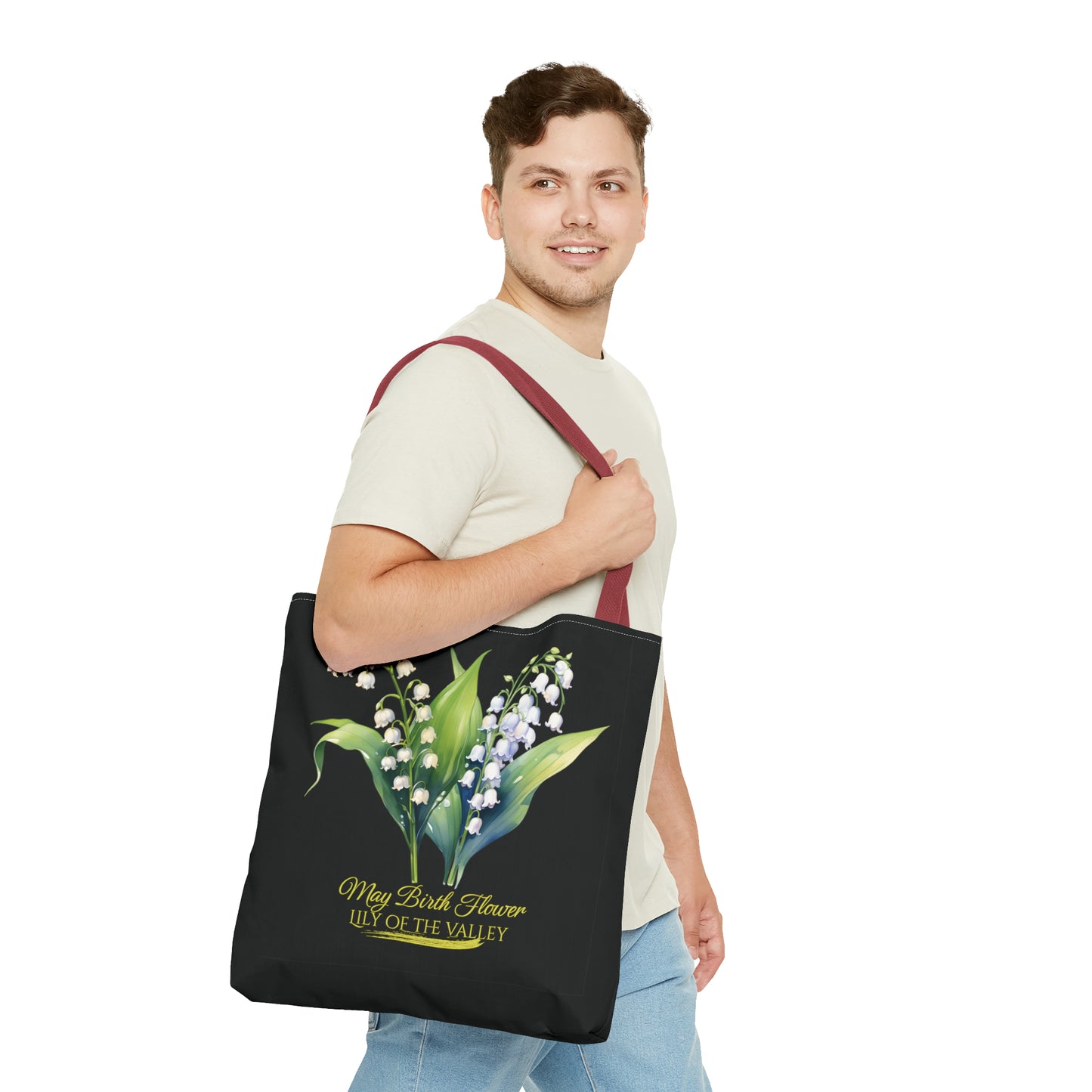 May Birth Flower: Lily of the valley - Tote Bag (AOP)