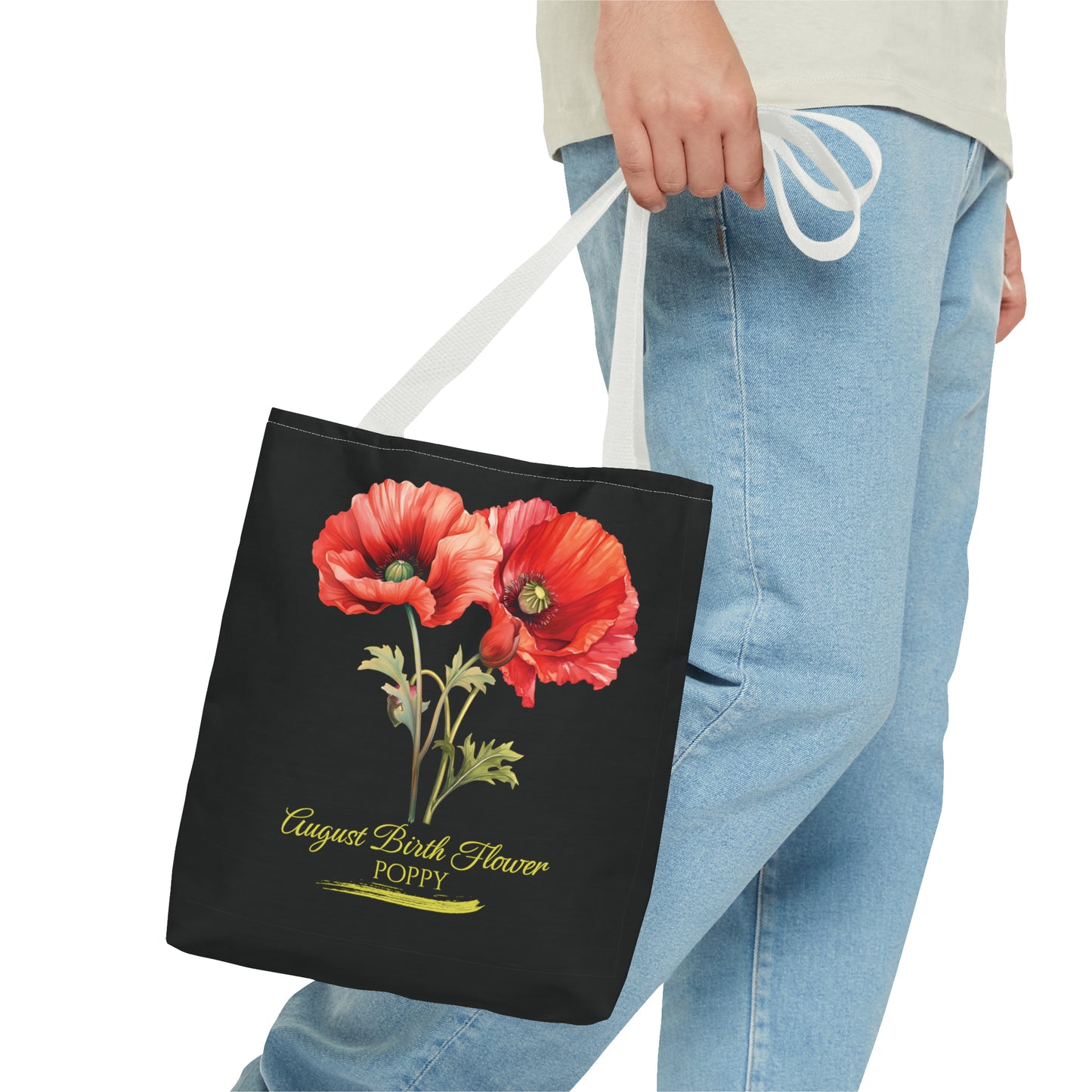 August Birth Flower: Poppy - Tote Bag (AOP)