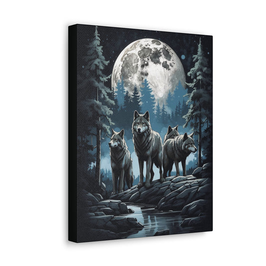 Wolf Pack: Canvas Gallery Wraps
