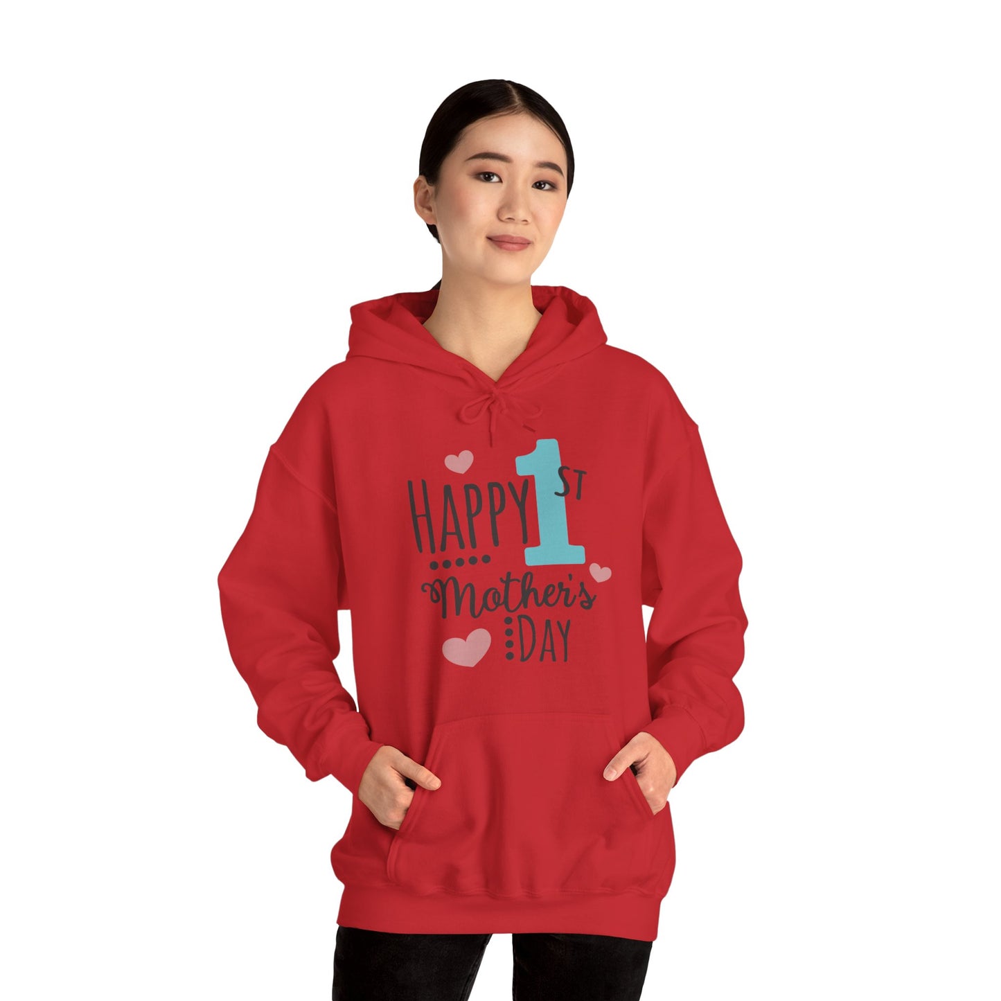 Happy 1st Mother's Day - Unisex Heavy Blend™ Hooded Sweatshirt