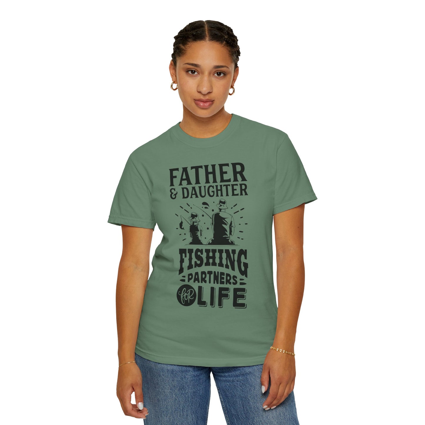 Father and daughter forever: Unisex Garment-Dyed T-shirt