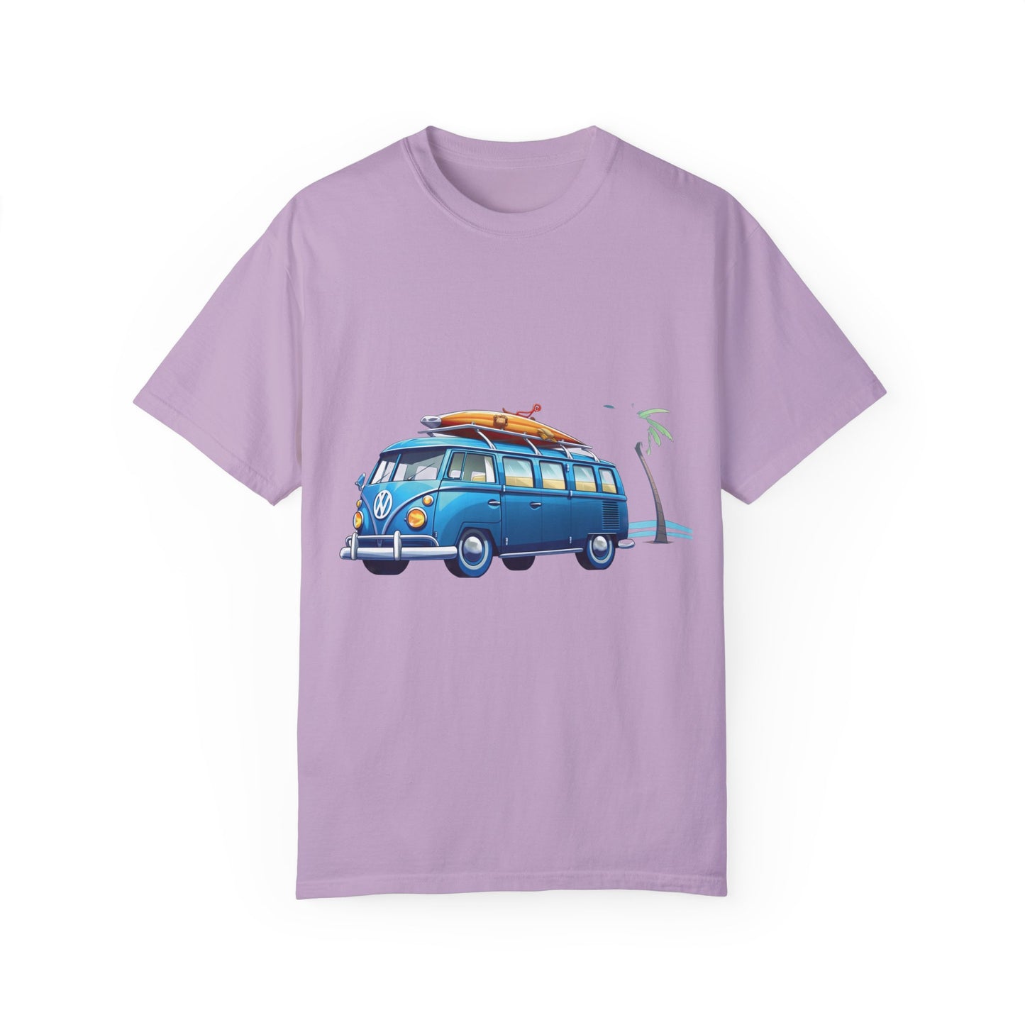 Retro Surf Van: Unisex Garment-Dyed T-shirt