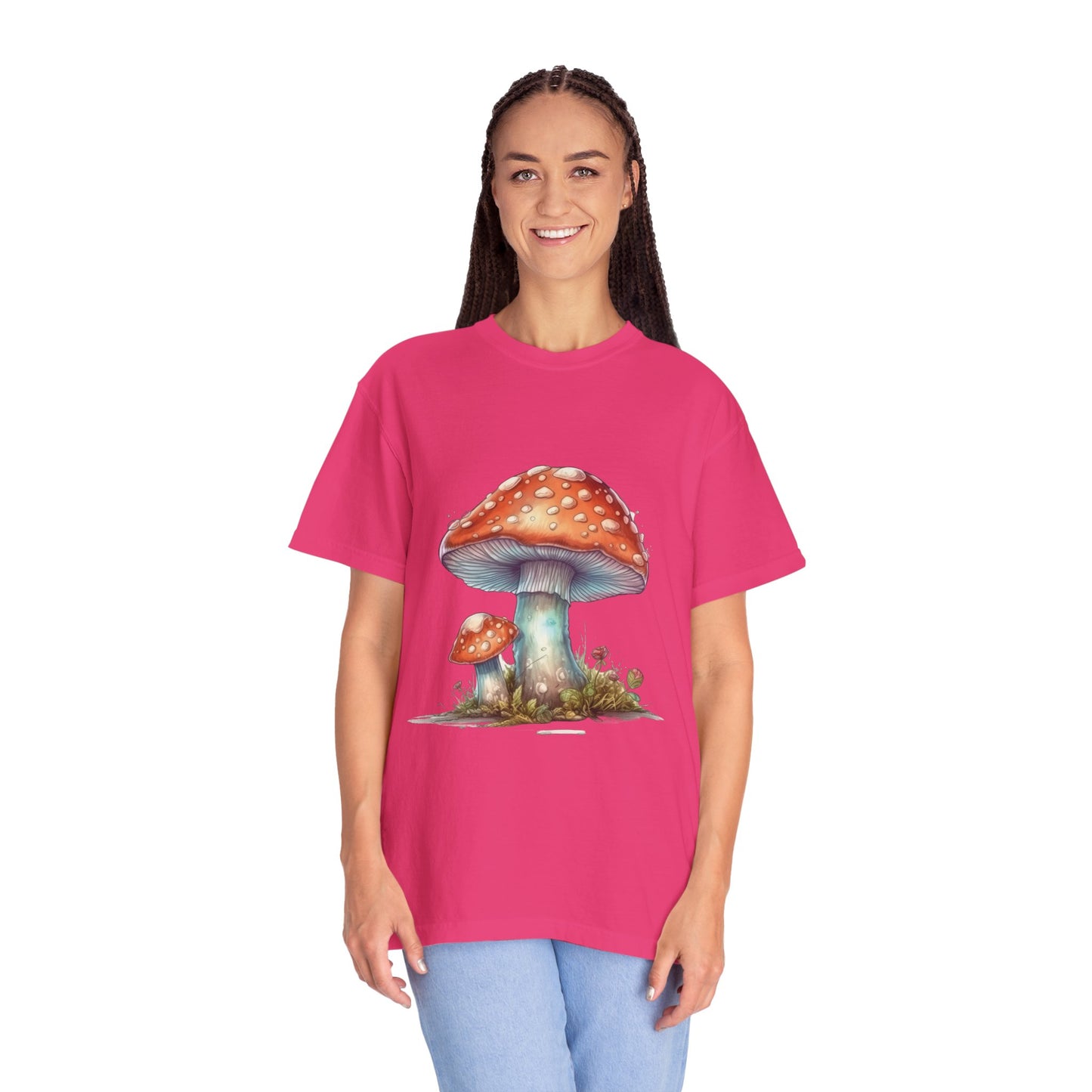 Fantasy Mushroom-27: Unisex Garment-Dyed T-shirt