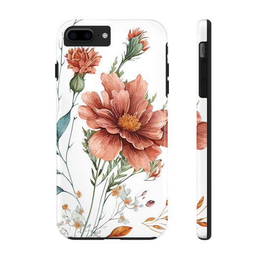 Tough Phone Cases: Watercolor Flower