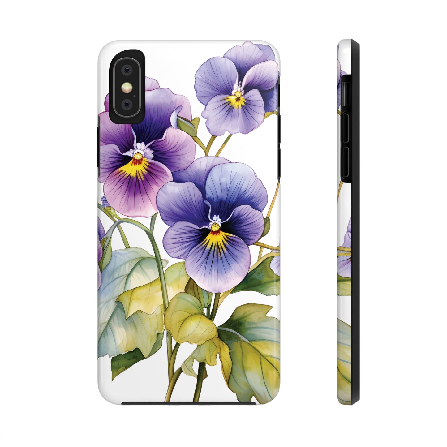 Tough Phone Cases (Violet Flower)