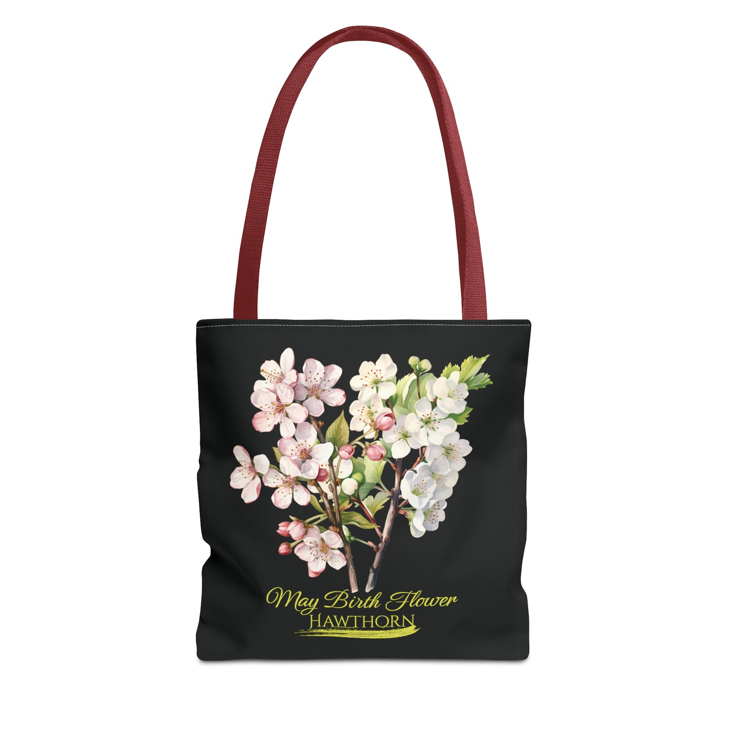 May Birth Flower: Hawthorn - Tote Bag (AOP)