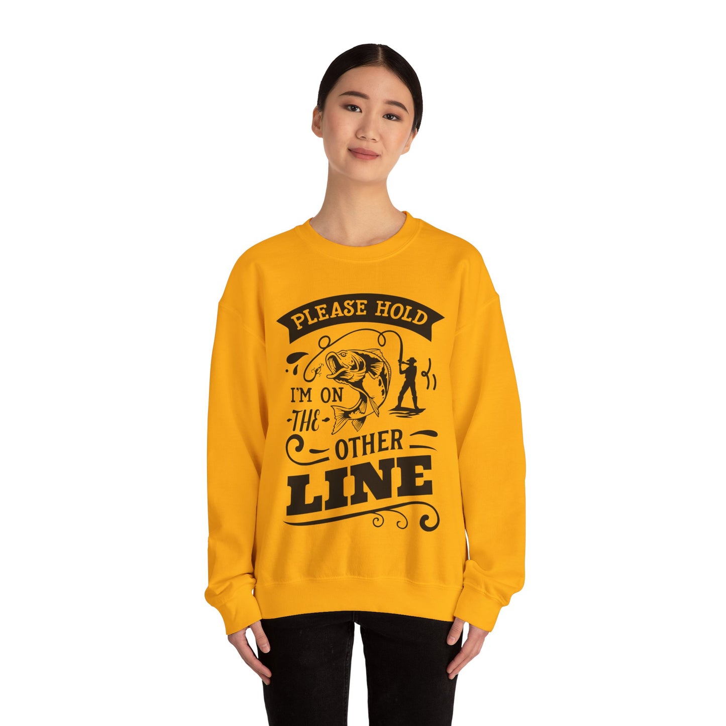 Please hold I'm on another line - Unisex Heavy Blend™ Crewneck Sweatshirt