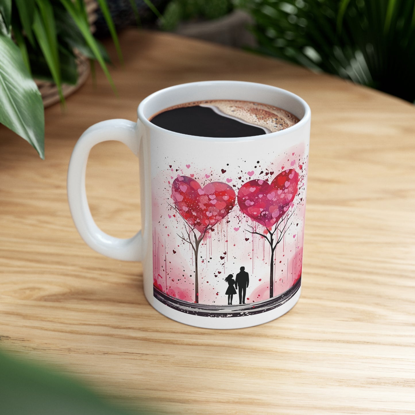 Valentine's two hearts as one: Ceramic Mug 11oz