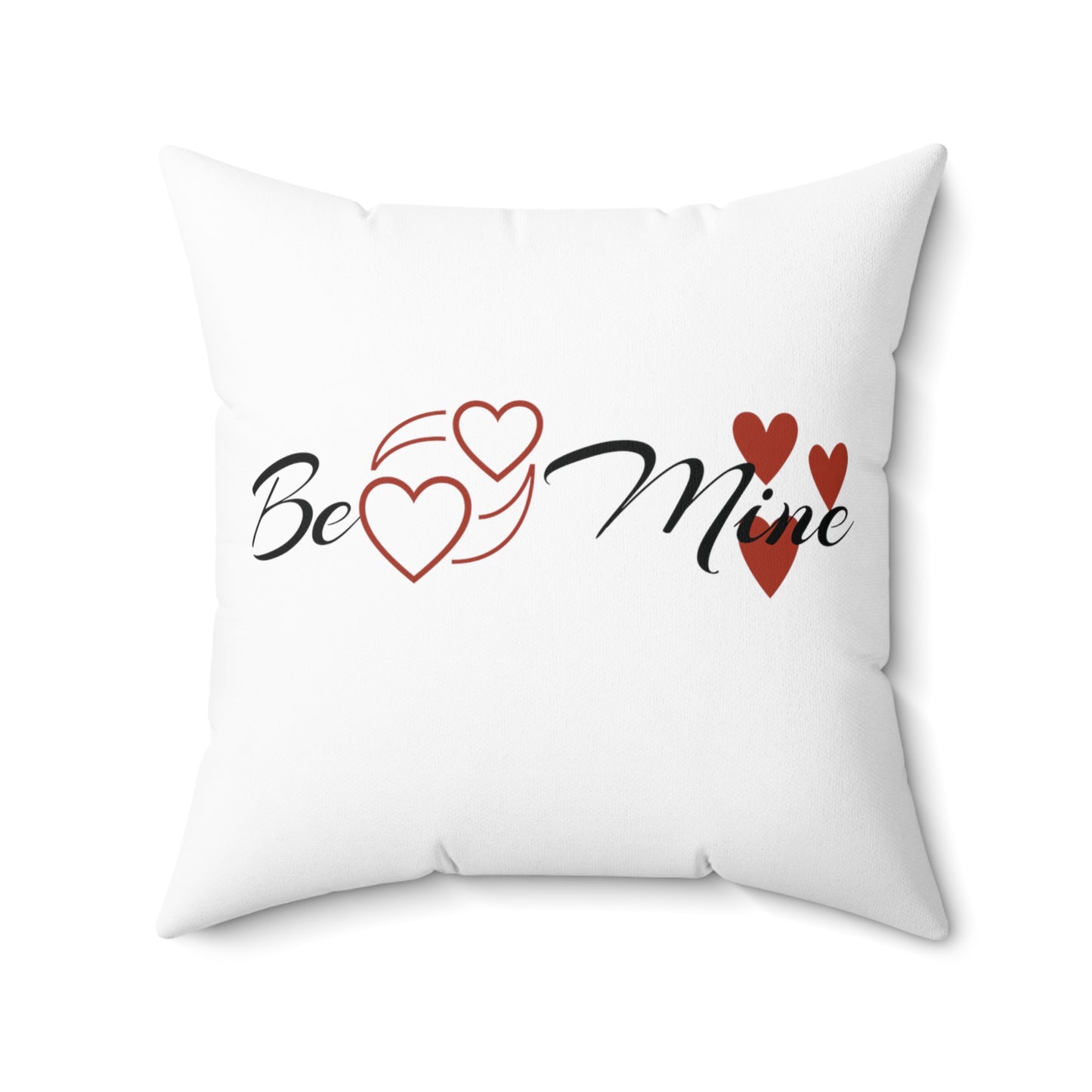 Valentine: Be Mine - Spun Polyester Square Pillow