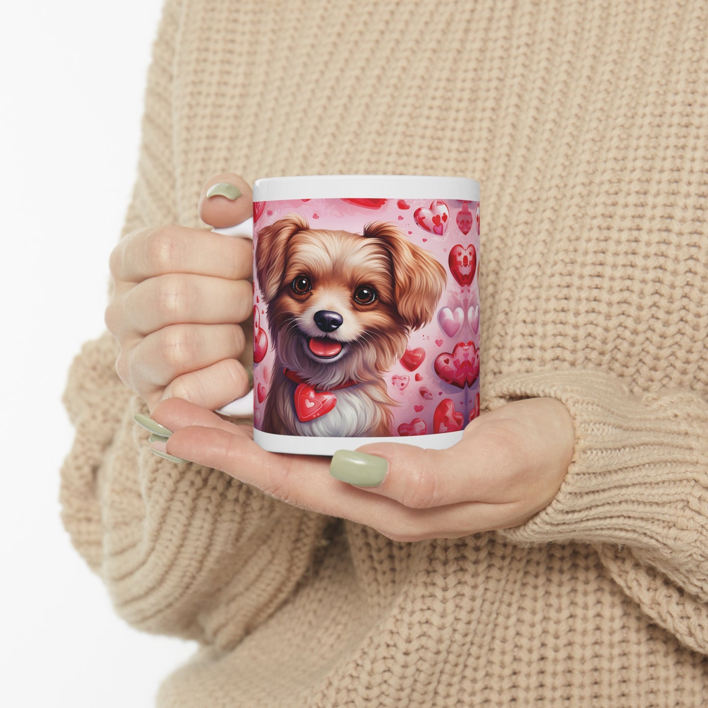 Valentine's Dog: Ceramic Mug 11oz